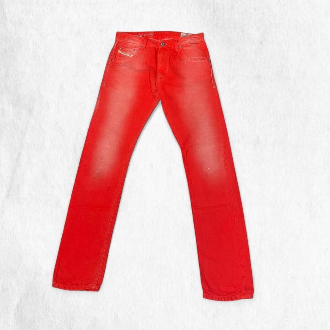 Diesel Diesel archival Vintage KRAYVER red denim overdyed Size US 27 - 1 Thumbnail
