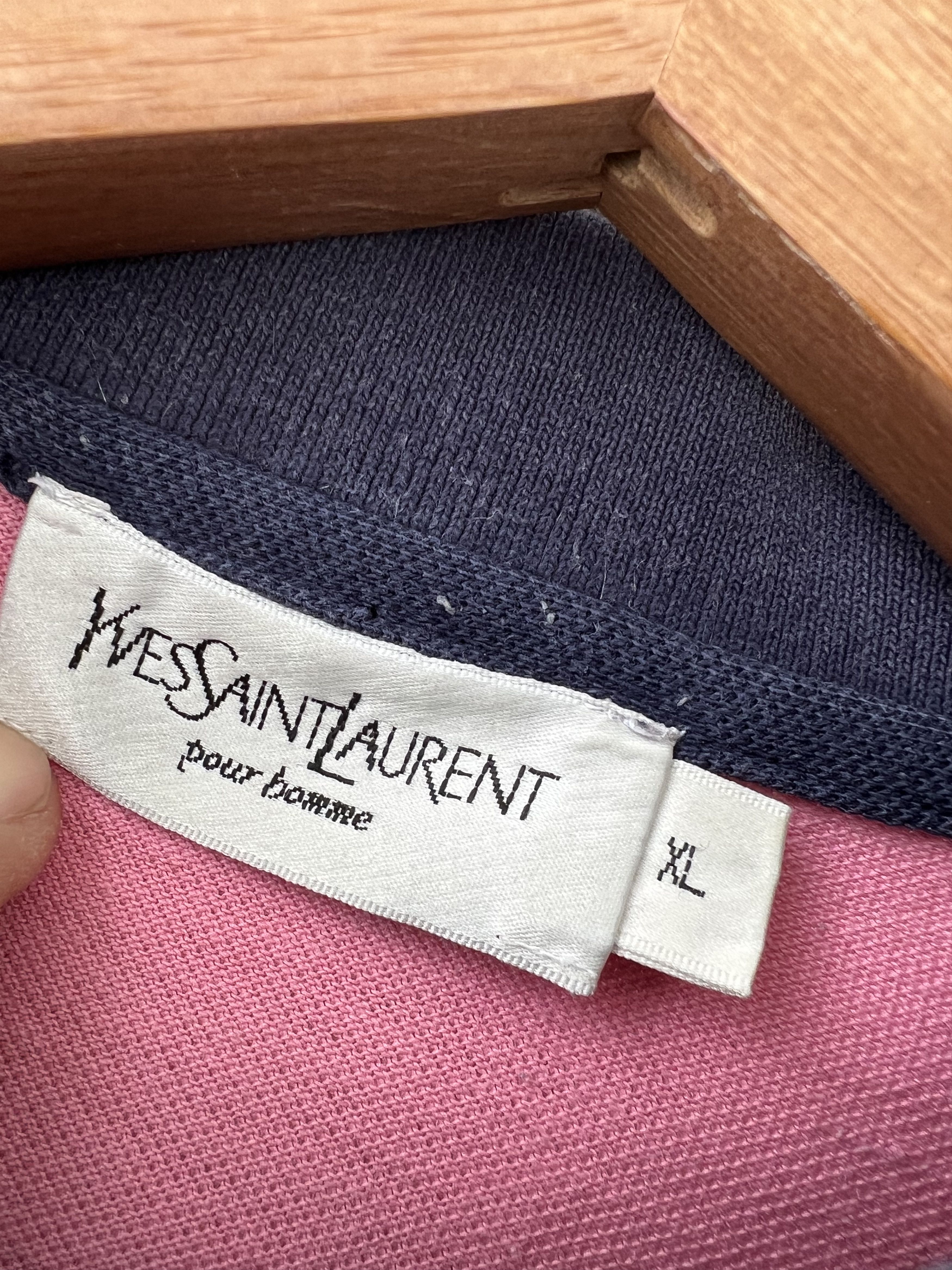 Saint Laurent Paris × Yves Saint Laurent Yves Saint Laurent Polo Shirt XL Size US XL / EU 56 / 4 - 3 Thumbnail