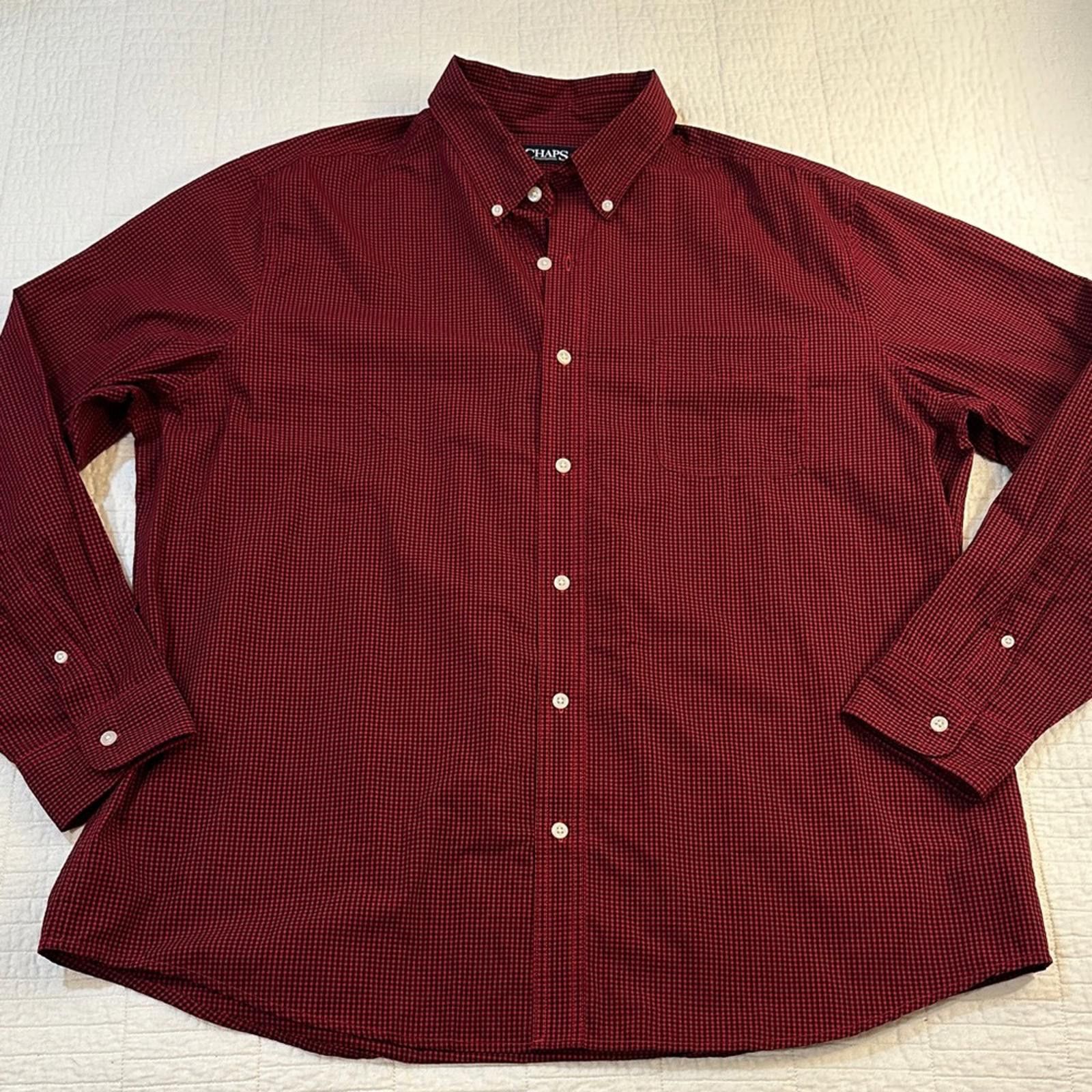 Chaps Chaps XXL Red Plaid Button Down Shirt NWOT Size US XXL / EU 58 / 5 - 2 Thumbnail