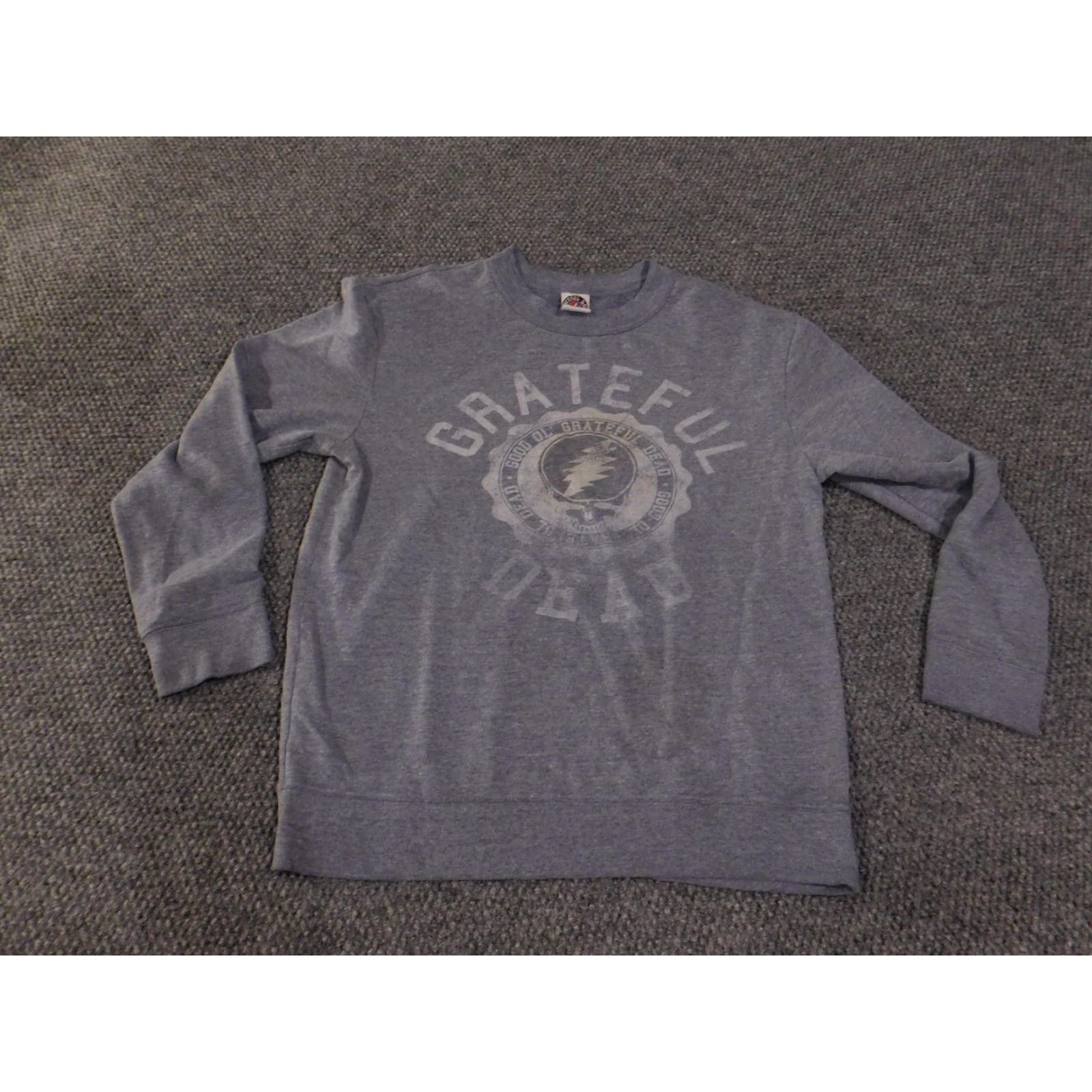 Logo 7 Grateful Dead Sweater Mens L Gray Crewneck Pullover Band Logo Graphic 2010s Mens Vintage? Size US L / EU 52-54 / 3 - 2 Thumbnail