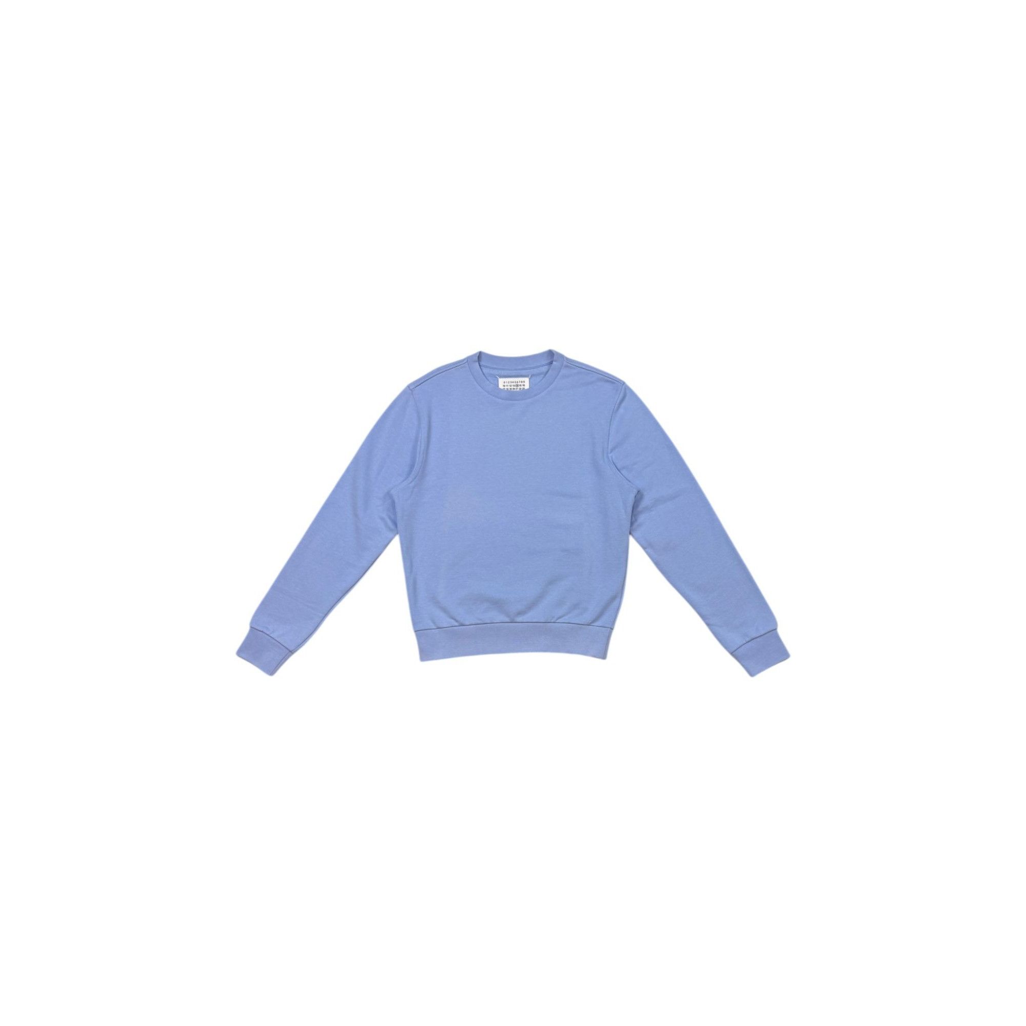 Maison Margiela ♚ Maison Margiela Blue Elbow Patch Sweater ♚ Size US S / EU 44-46 / 1 - 1 Thumbnail