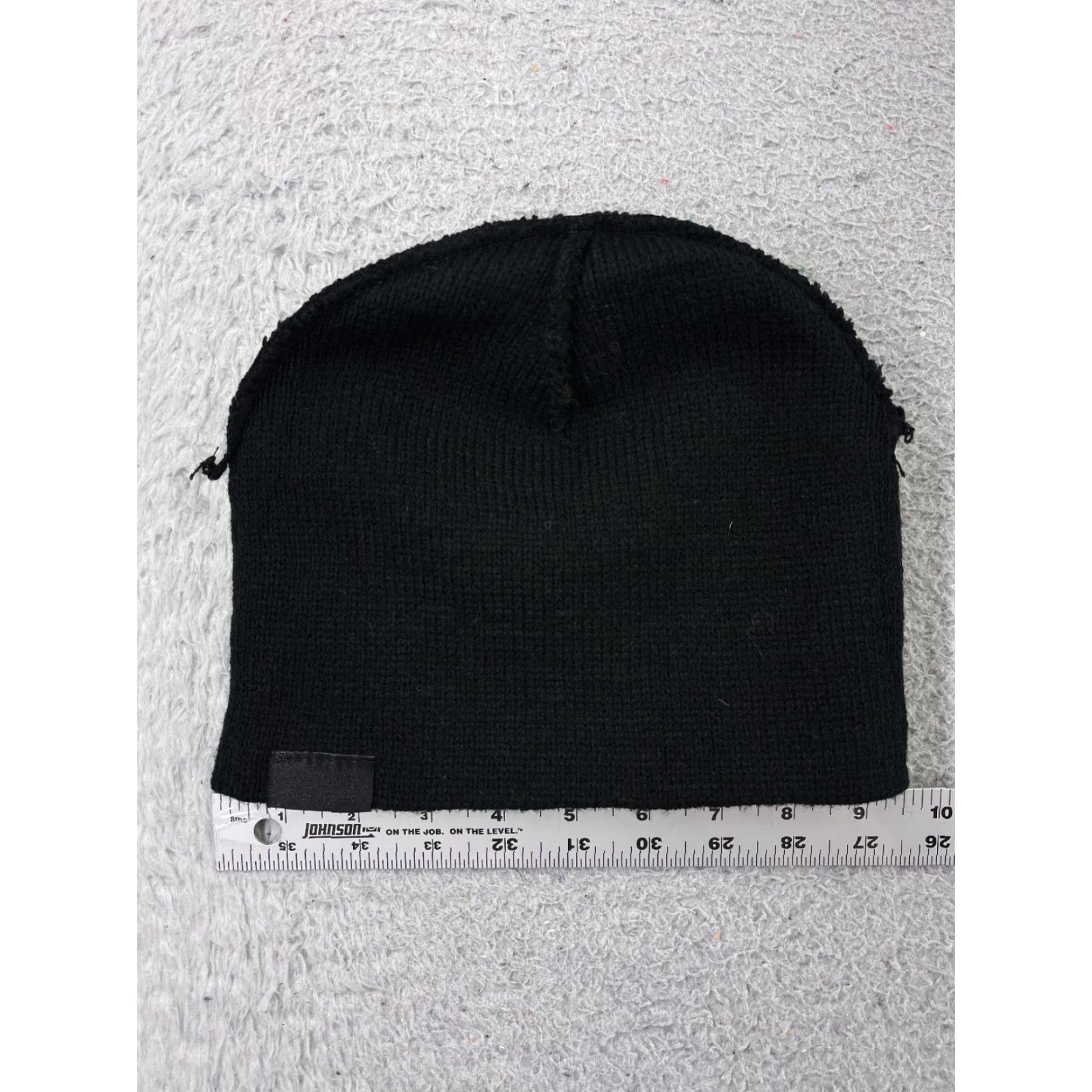 Vintage VINTAGE Mossy Oak Beanie Toque Mens One Size Black Knit 100% Acrylic Hunt Fish Camp Hat/Cap Beanie Mens One Size Black Mossy Oak Fish Hunt Camp 1990s Size ONE SIZE - 4 Thumbnail