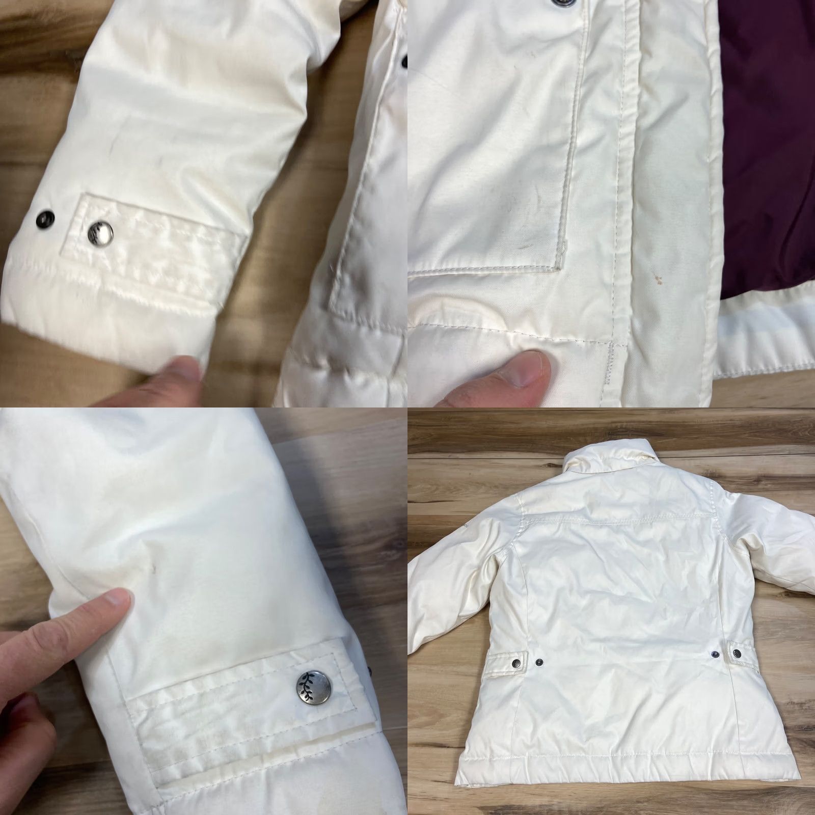 Vintage VINTAGE Columbia Jacket Womens Small Down Ivory Full Zip Snap Pockets Long Sleeve Size S / US 4 / IT 40 - 8 Thumbnail