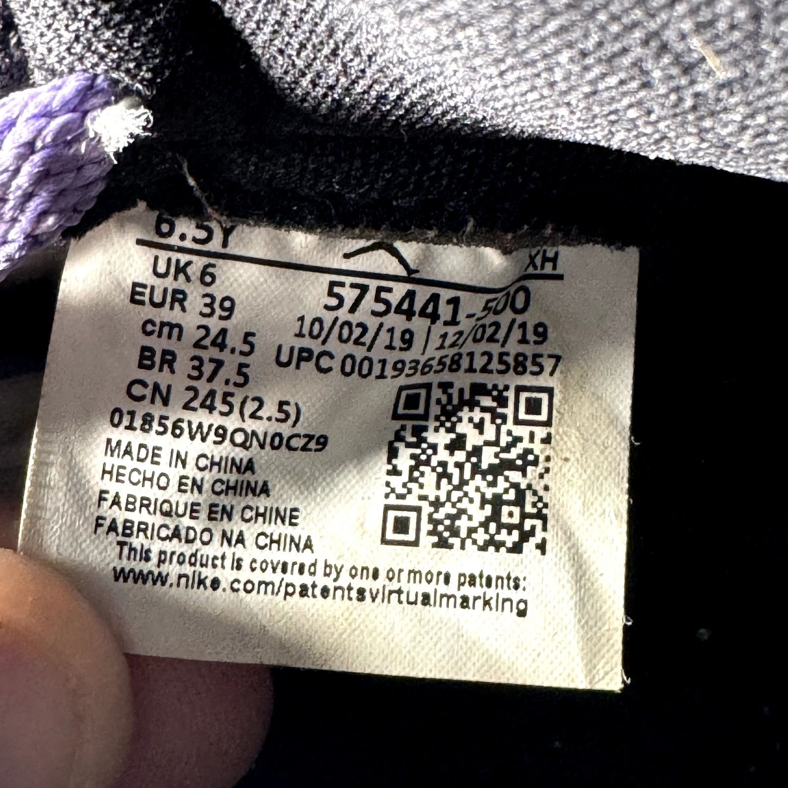 Jordan Brand × Nike Size 6.5 - Air Jordan 1 Retro High OG GS Court Purple 2.0 Size US 6.5 / EU 39-40 - 9 Thumbnail