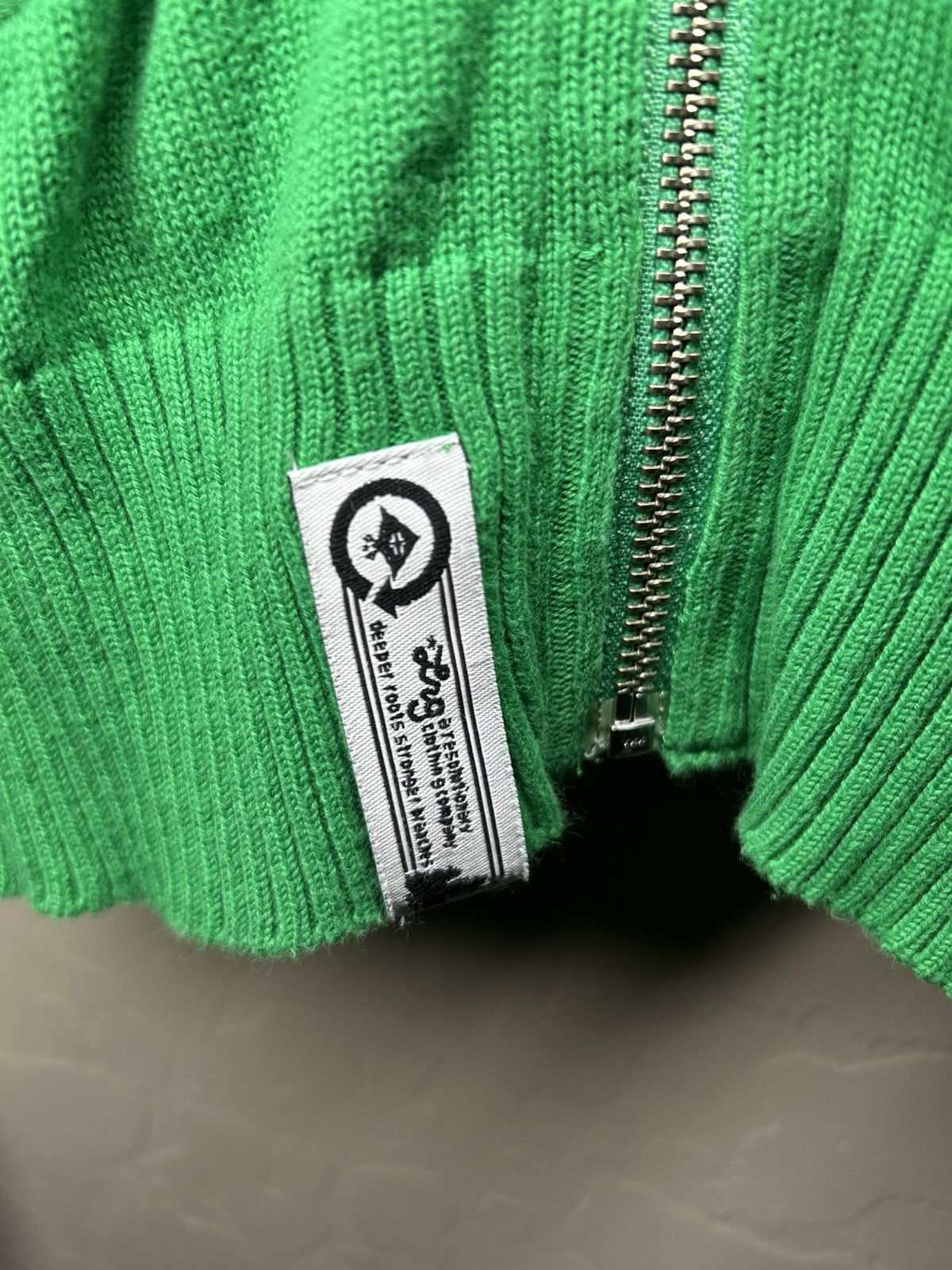 LRG LRG Kelly Green Zip Up Hoodie Size XL / US 12-14 / IT 48-50 - 2 Thumbnail