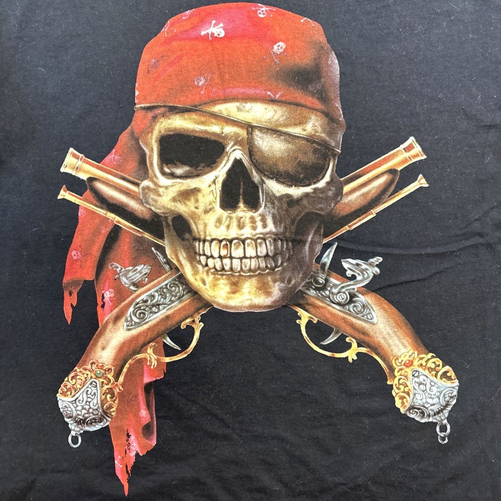 The Mountain VINTAGE The Mountain T Shirt Men’s Large Black Pirate Skull Crossed Pistols Mens L Black Skull Pirates T-Shirt Size US L / EU 52-54 / 3 - 2 Thumbnail