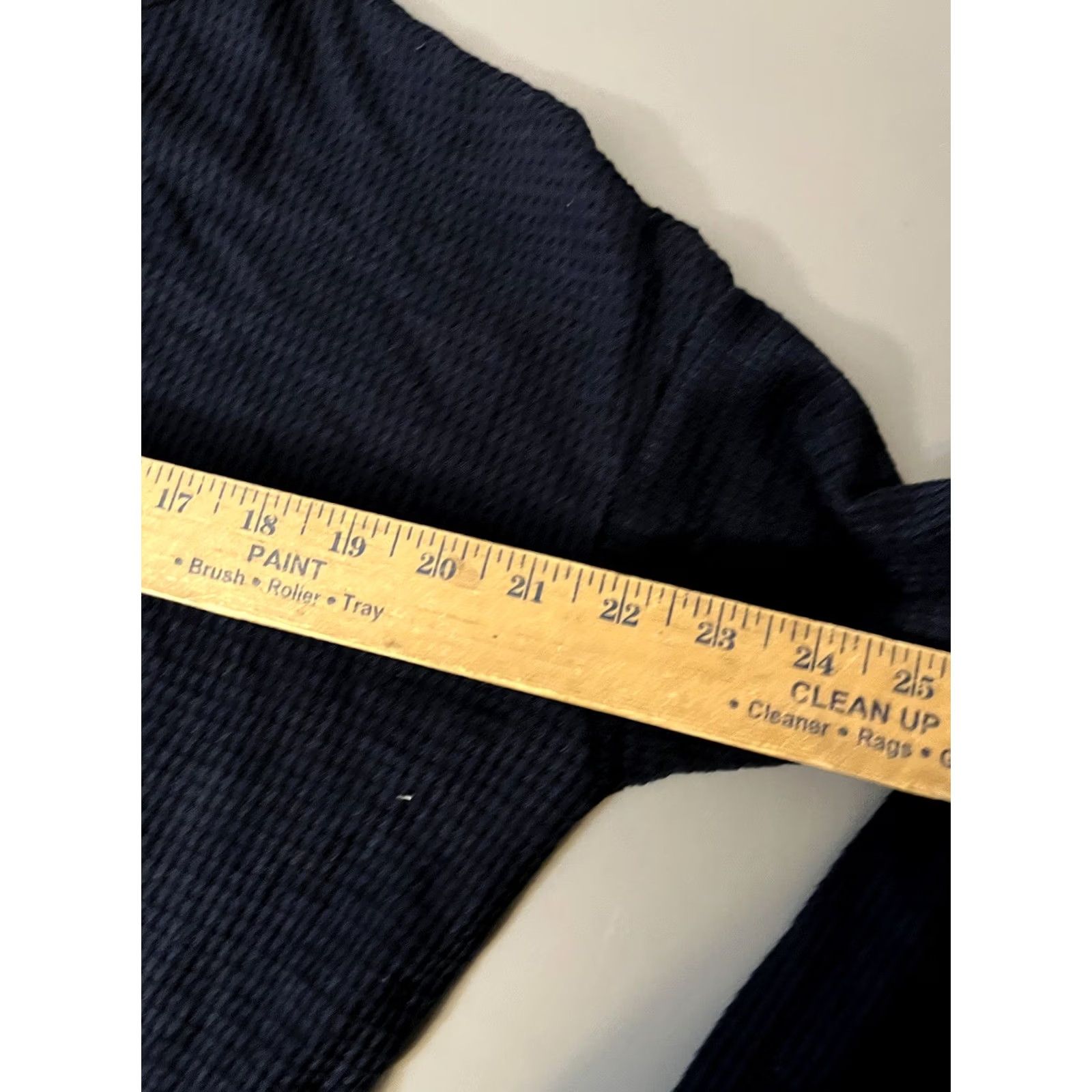 American Eagle Outfitters American Eagle Navy Blue Crew Neck Long Sleeve Tee Size Medium Waffle Ribbed Women MD Crew Neck Shirt Size M / US 6-8 / IT 42-44 - 5 Thumbnail