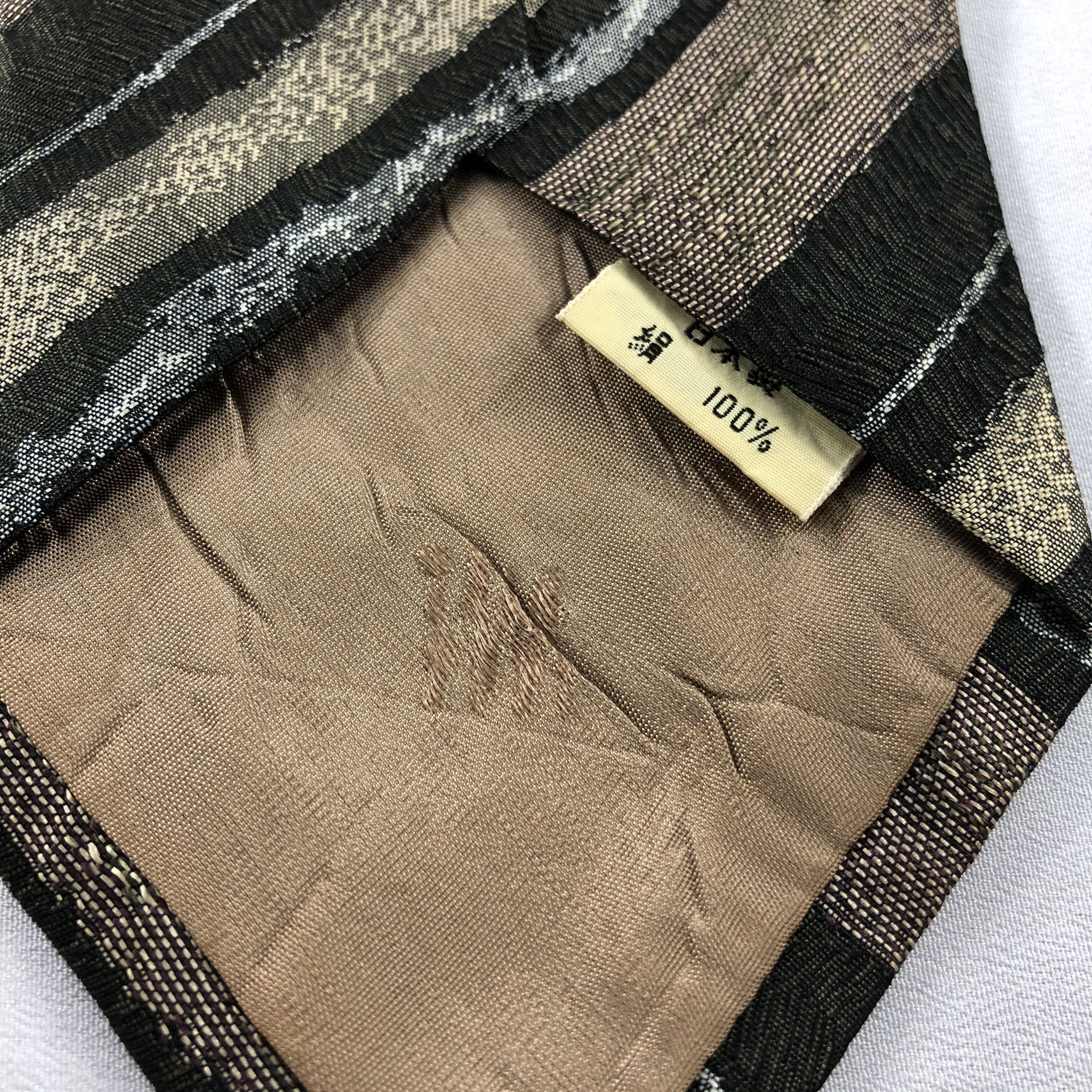 Issey Miyake Issey Miyake Silk Neck Ties T82 Size ONE SIZE - 6 Thumbnail
