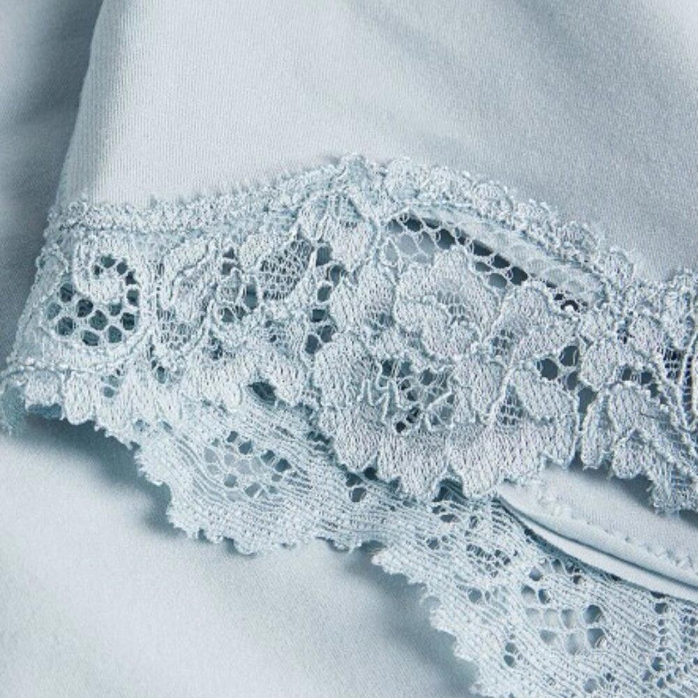 Designer CT1722 Skims NWT Fits Everybody Lace Bodysuit Sky 2X Size M / US 6-8 / IT 42-44 - 4 Thumbnail
