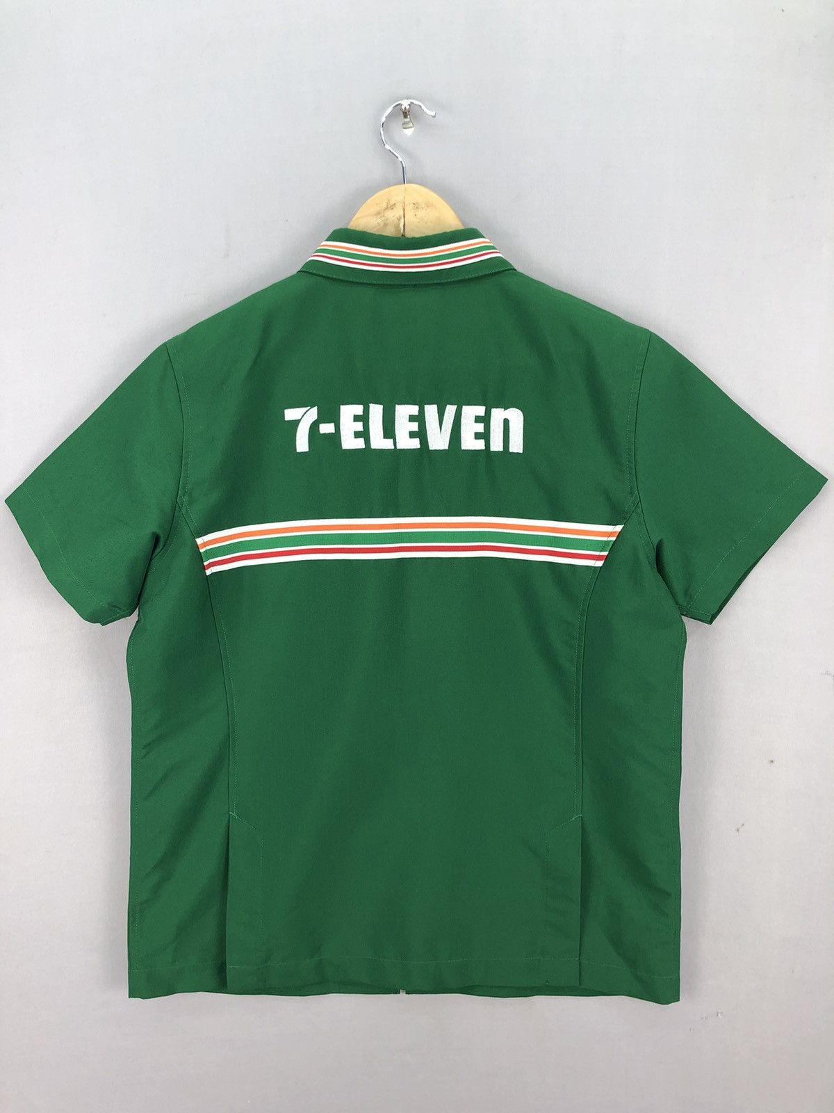 Japanese Brand × Vintage Vintage 90's Workers 7-Eleven Logo Shirt Size US S / EU 44-46 / 1 - 6 Thumbnail