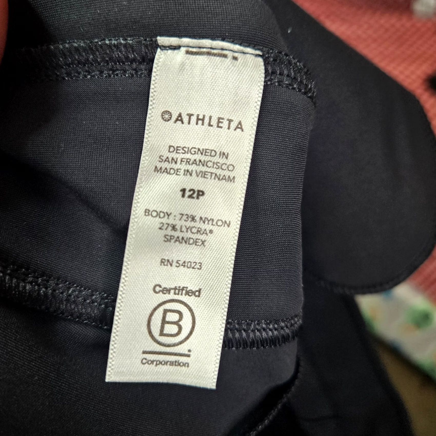 Athleta Athleta Black Pants Women’s 12P Casual Regular Flat Front Nylon Lycra Size 12P Mens Womens Girls Size 34" / US 12 / IT 48 - 6 Thumbnail