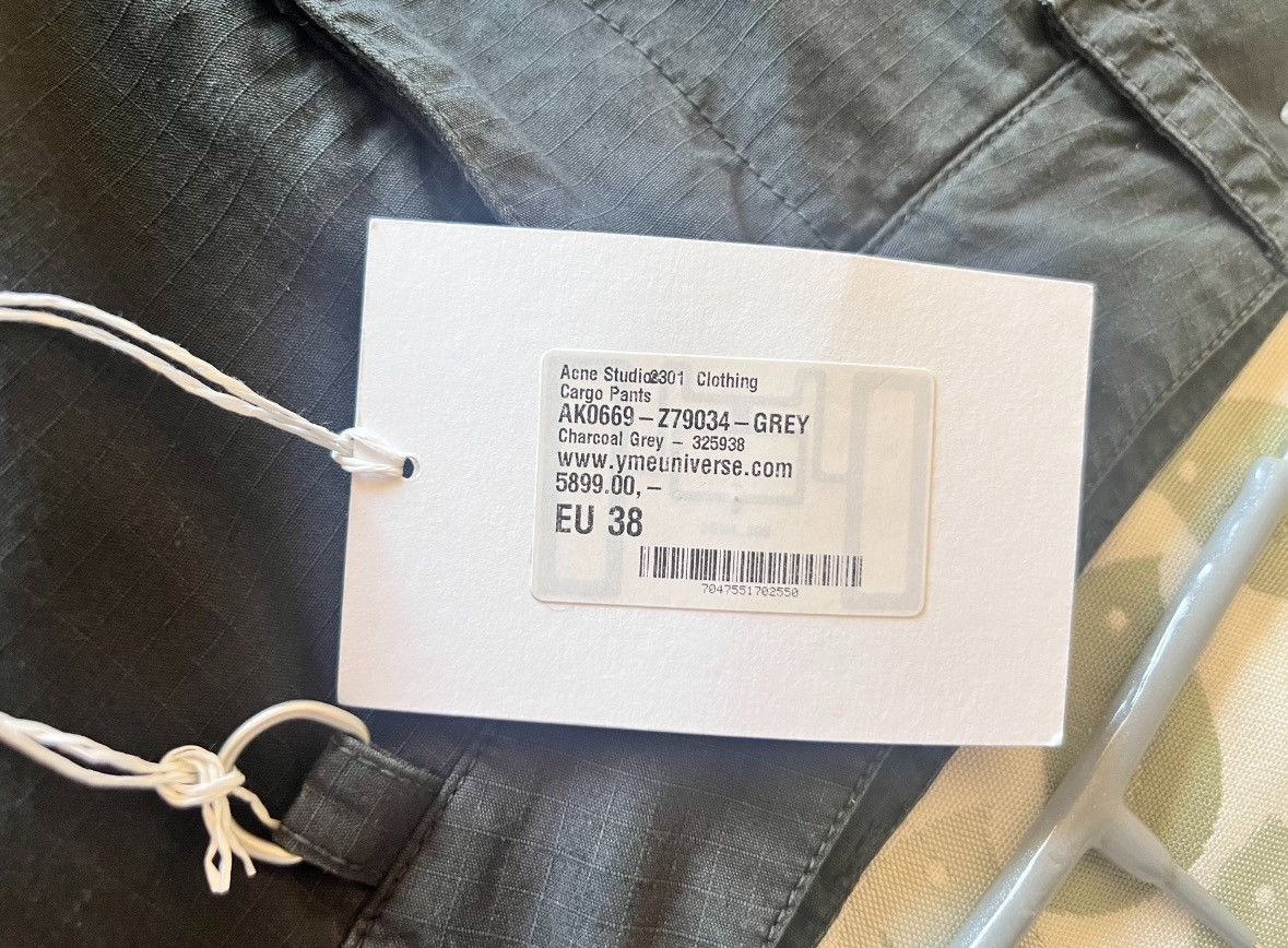 Acne Studios Acne Studio Cargo zip-up pants 2408-Nextarrow. Size US 38 / EU 54 - 3 Thumbnail