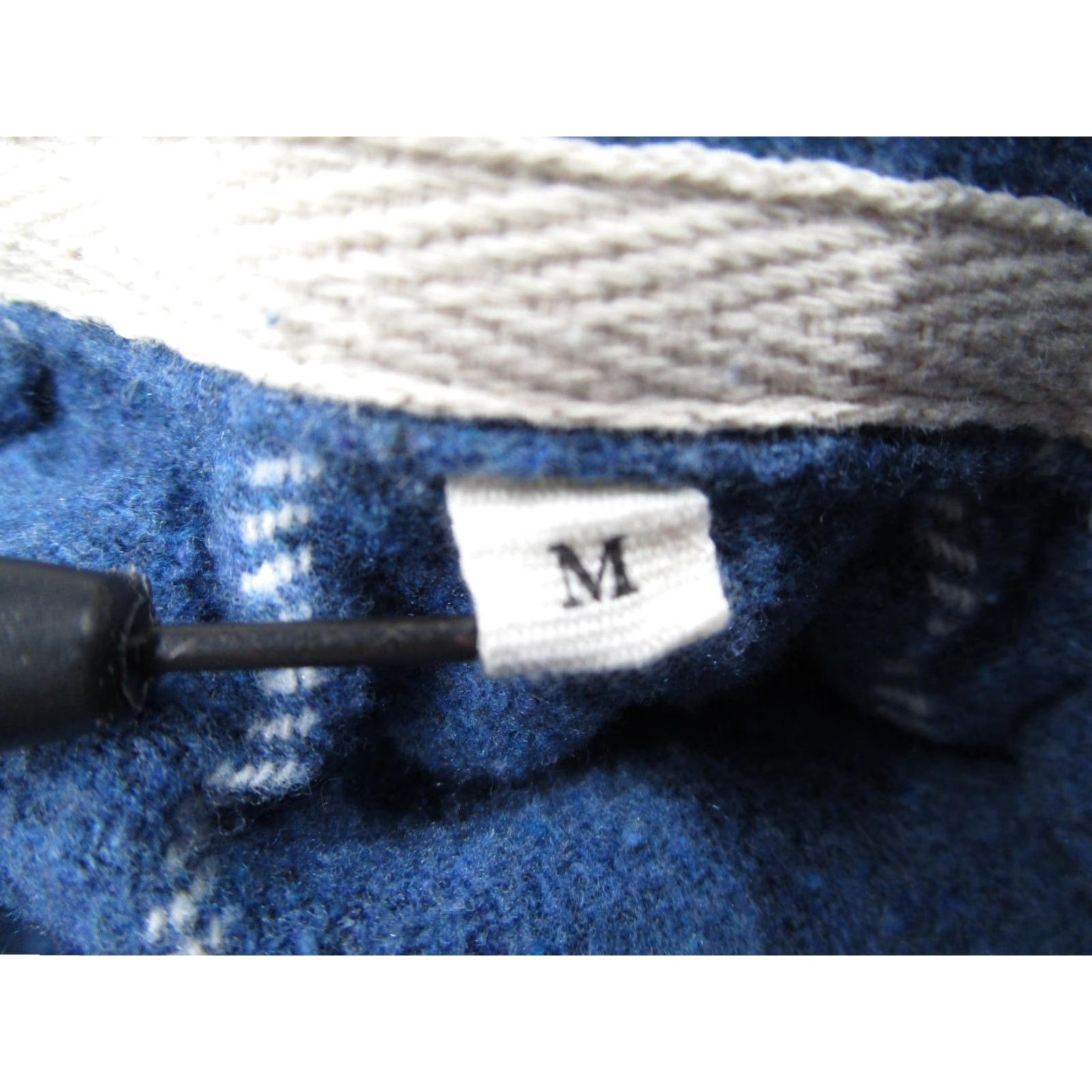 Anerkjendt Anerkjendt Shirt Mens Medium Blue White Big Check Plaid Overshirt Regular Fit Size US M / EU 48-50 / 2 - 4 Thumbnail