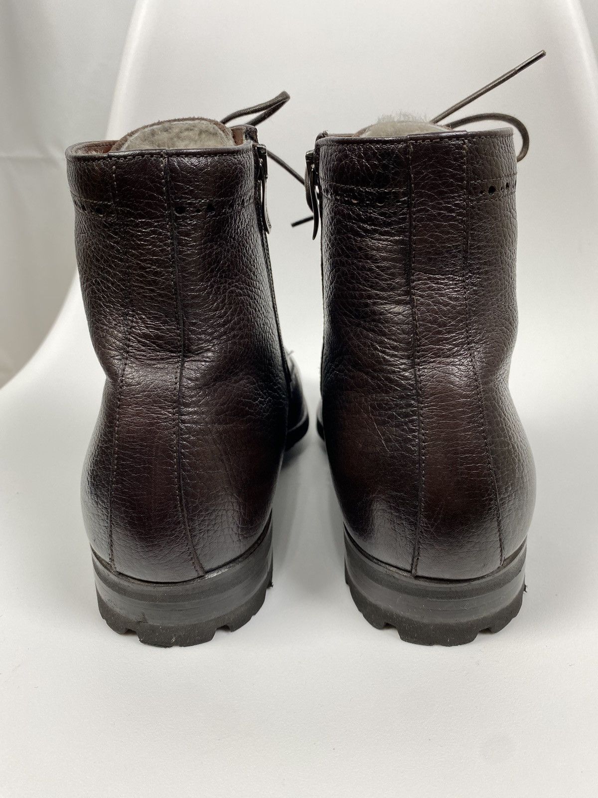 Mario Bruni Mario Bruni Brown Leather Brogues Natural Fur Trim size 41 Size US 8 / EU 41 - 4 Thumbnail