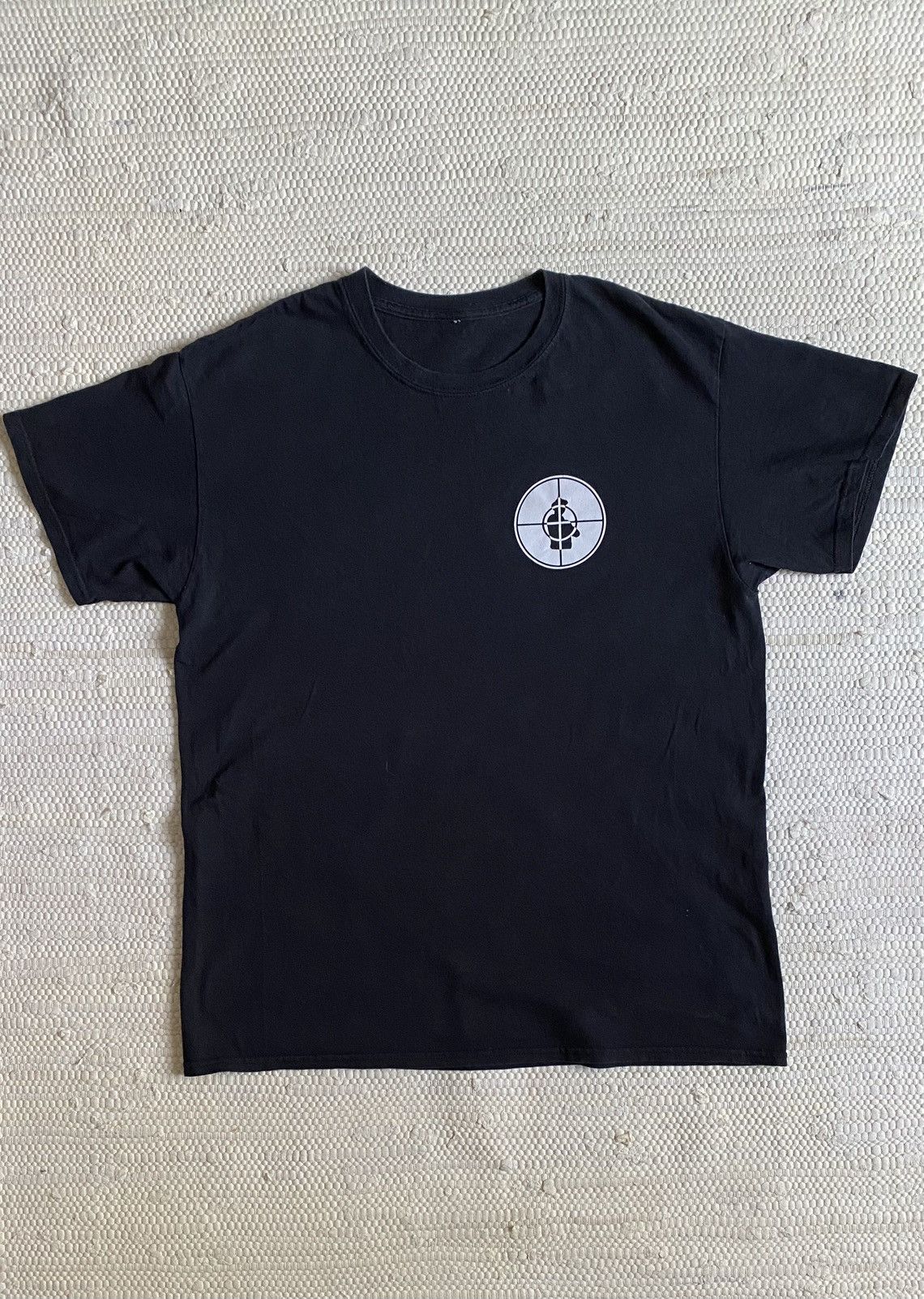 L PUBLIC LOGO TARGET 90s ENEMY ロンT L PUBLIC LOGO TARGET 90s ENEMY ロンT