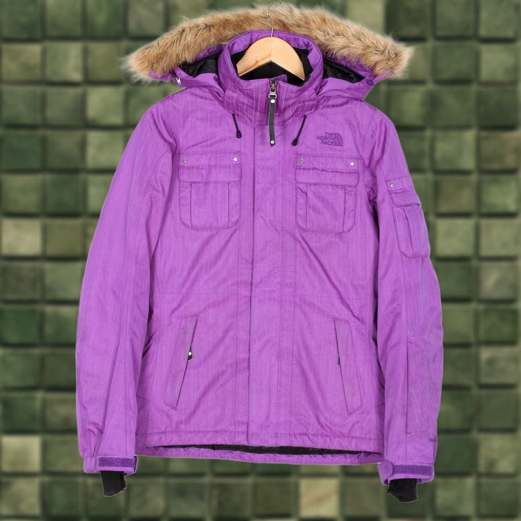 The North Face VINTAGE The North Face Baker Deluxe Fur Hooded Insulated Ski Jacket Women S Purple Size S / US 4 / IT 40 - 1 Thumbnail