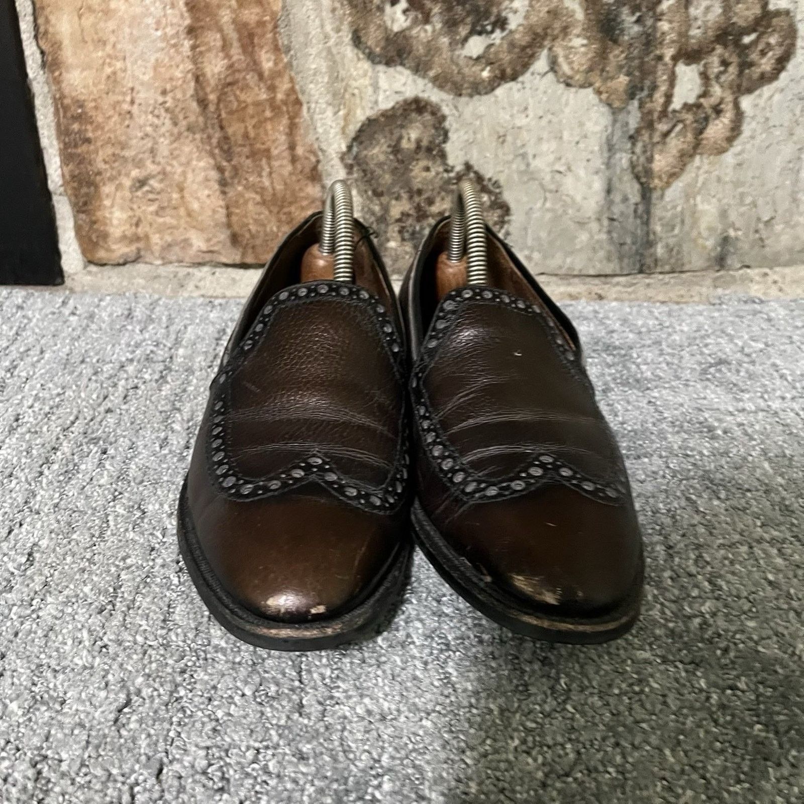 Florsheim Speedway Goodyear Welt Leather Dress Brown Men’s Size 8 Size US 8 / EU 41 - 2 Thumbnail