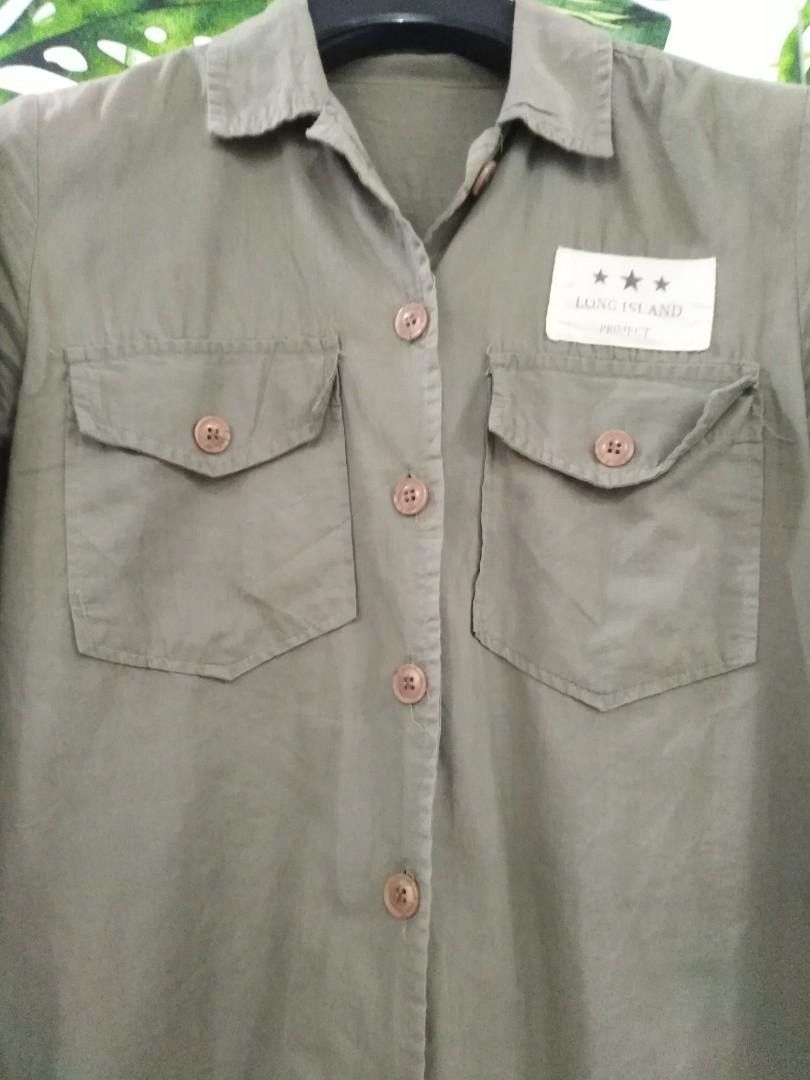 Wacko Maria Wacko Maria Guilty Parties Olive Military Long Sleeve Shirt Size US S / EU 44-46 / 1 - 2 Thumbnail