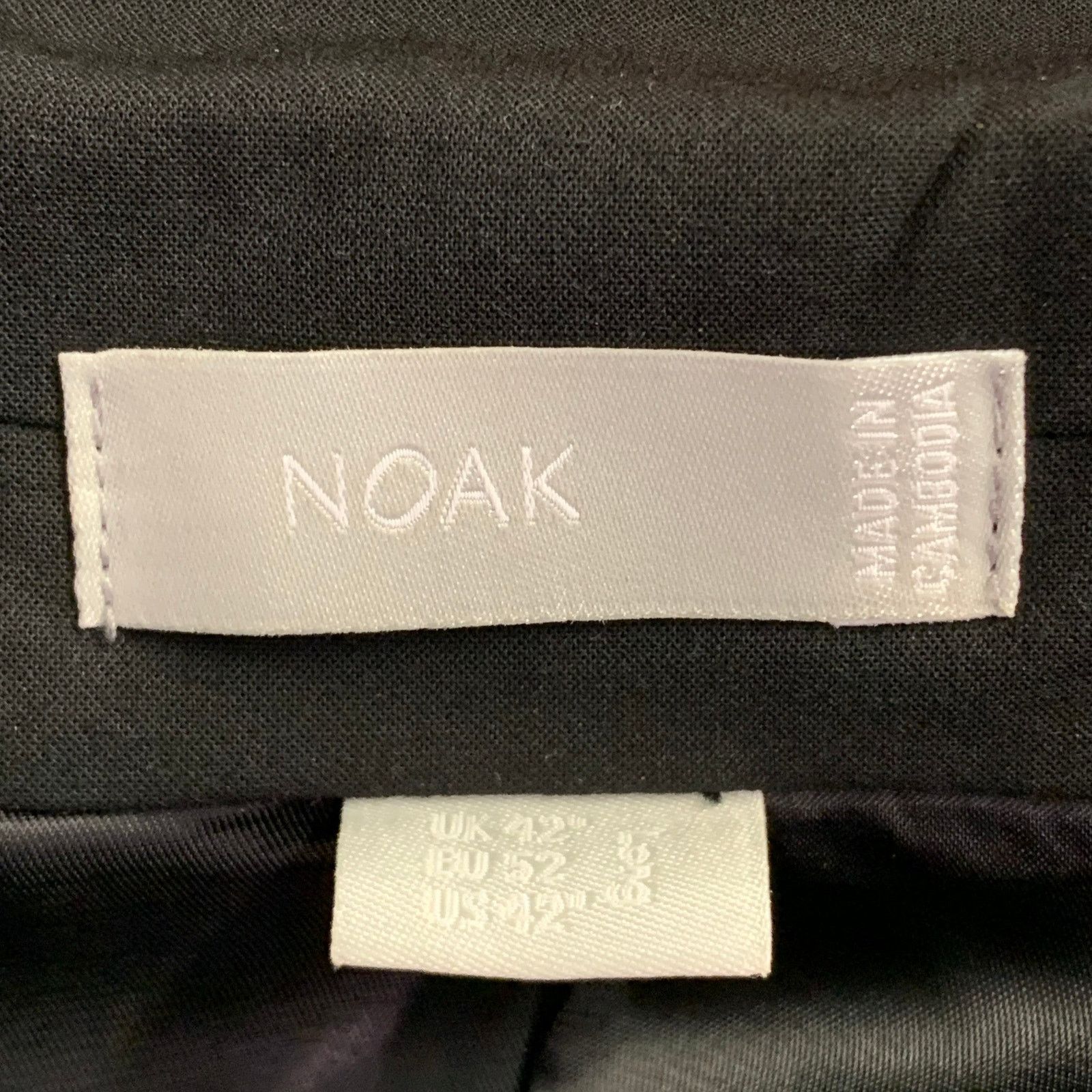 Other NOAK Long Black Polyester Blend Peak Lapel Tuxedo Jacket Size 42L - 7 Thumbnail