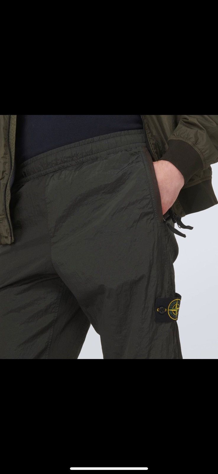 Stone Island × Vintage Stone island nylon metal green pants joggers size: 30;33 Size US 30 / EU 46 - 9 Thumbnail