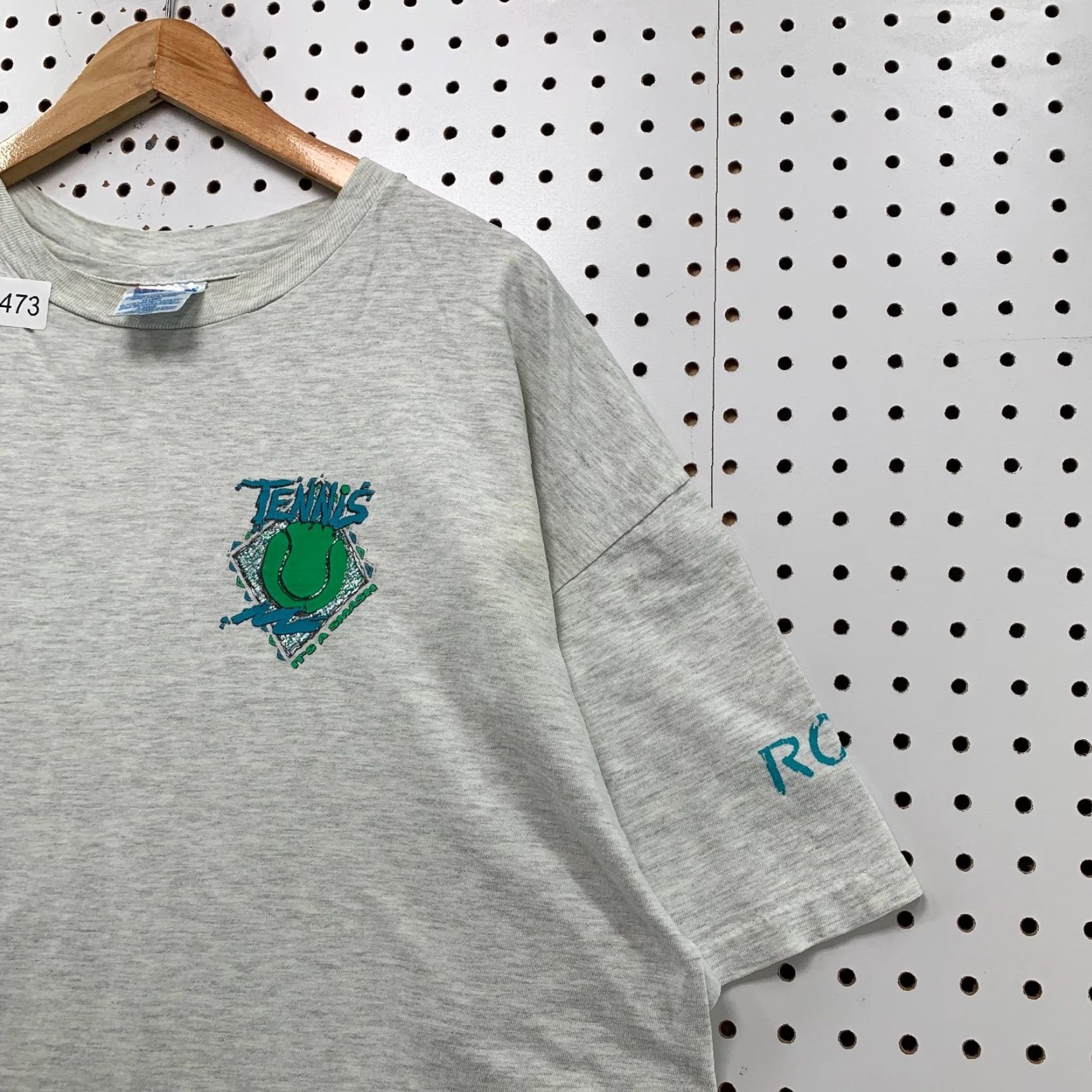 Hanes VINTAGE Hanes T-Shirt Tennis Shirt Mens 2XL Gray 90s Sports Cotton Hanes Beefy-T Mens 2XL 90s Tournament Baseball Football Size US XXL / EU 58 / 5 - 7 Thumbnail