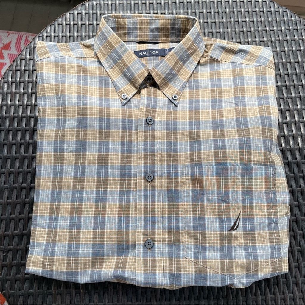 Nautica Nautica Stripped Button Down Size L (NWT) Size US L / EU 52-54 / 3 - 8 Thumbnail