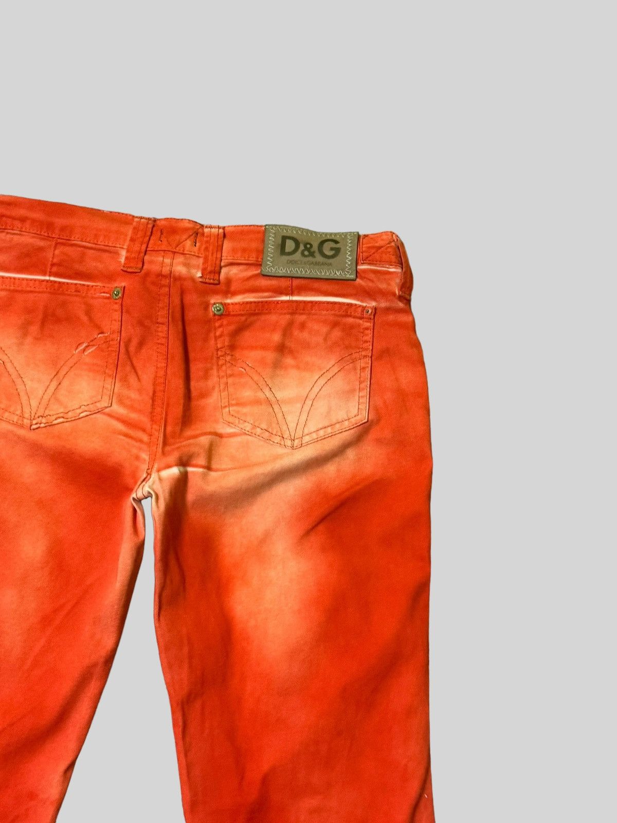 Dolce & Gabbana Flared Orange Claw Mark Dolce & Gabanna Pants. Size 29" - 11 Thumbnail
