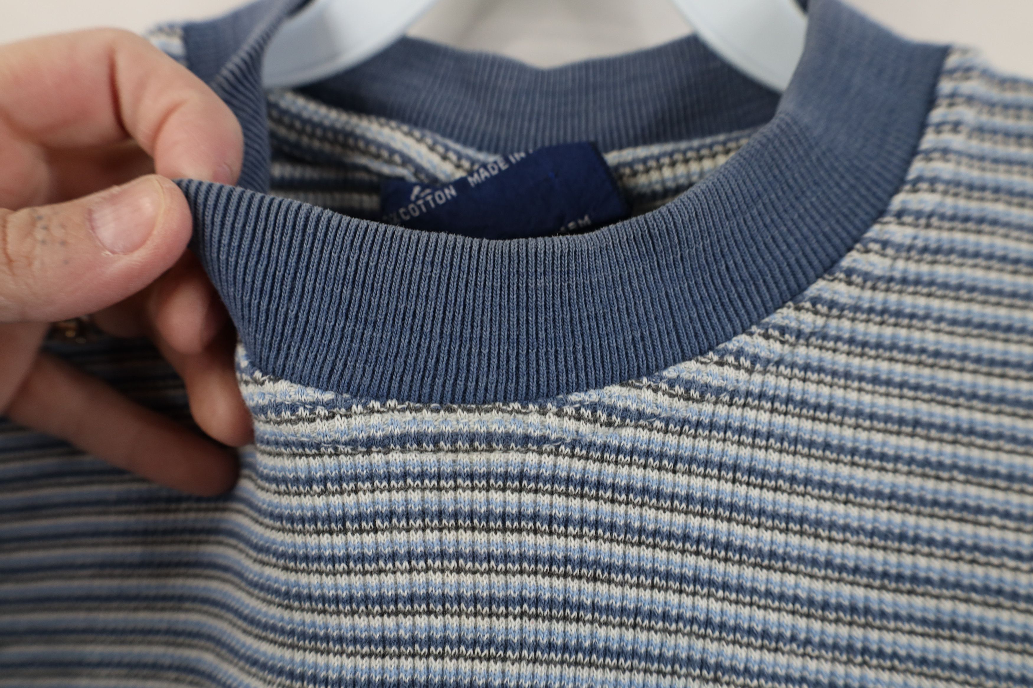 Vintage Vintage 90s Streetwear Heavyweight Knit T-Shirt Cotton Size L / US 10 / IT 46 - 4 Thumbnail