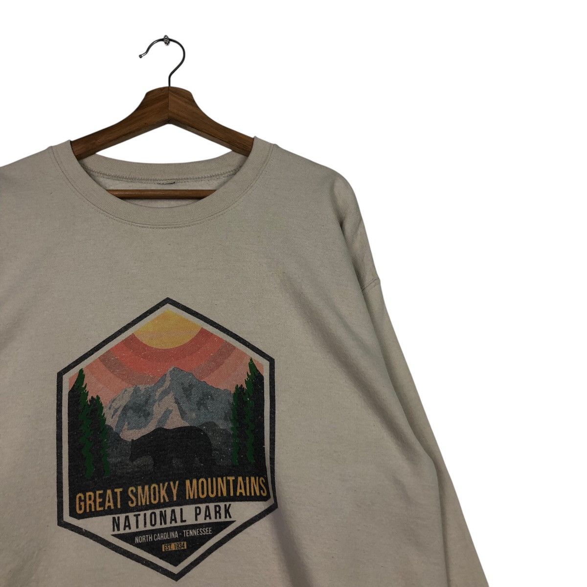 Japanese Brand 📌Vintage Sweatshirt National Park Big Logo Size US M / EU 48-50 / 2 - 7 Thumbnail