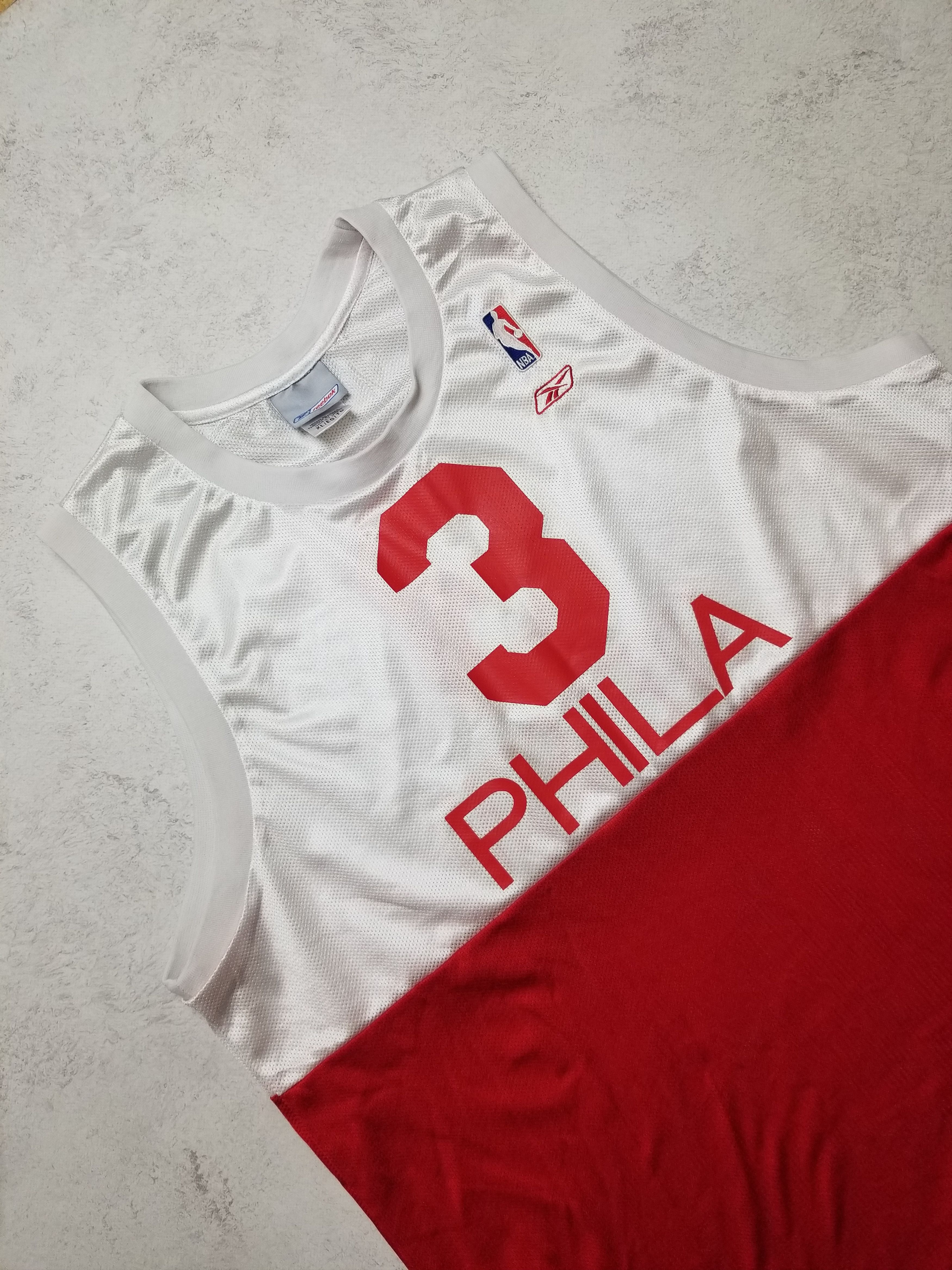 Reebok Allen Iverson Philadelphia 76ers Sixers Jersey 1965-1966 Size US L / EU 52-54 / 3 - 11 Thumbnail