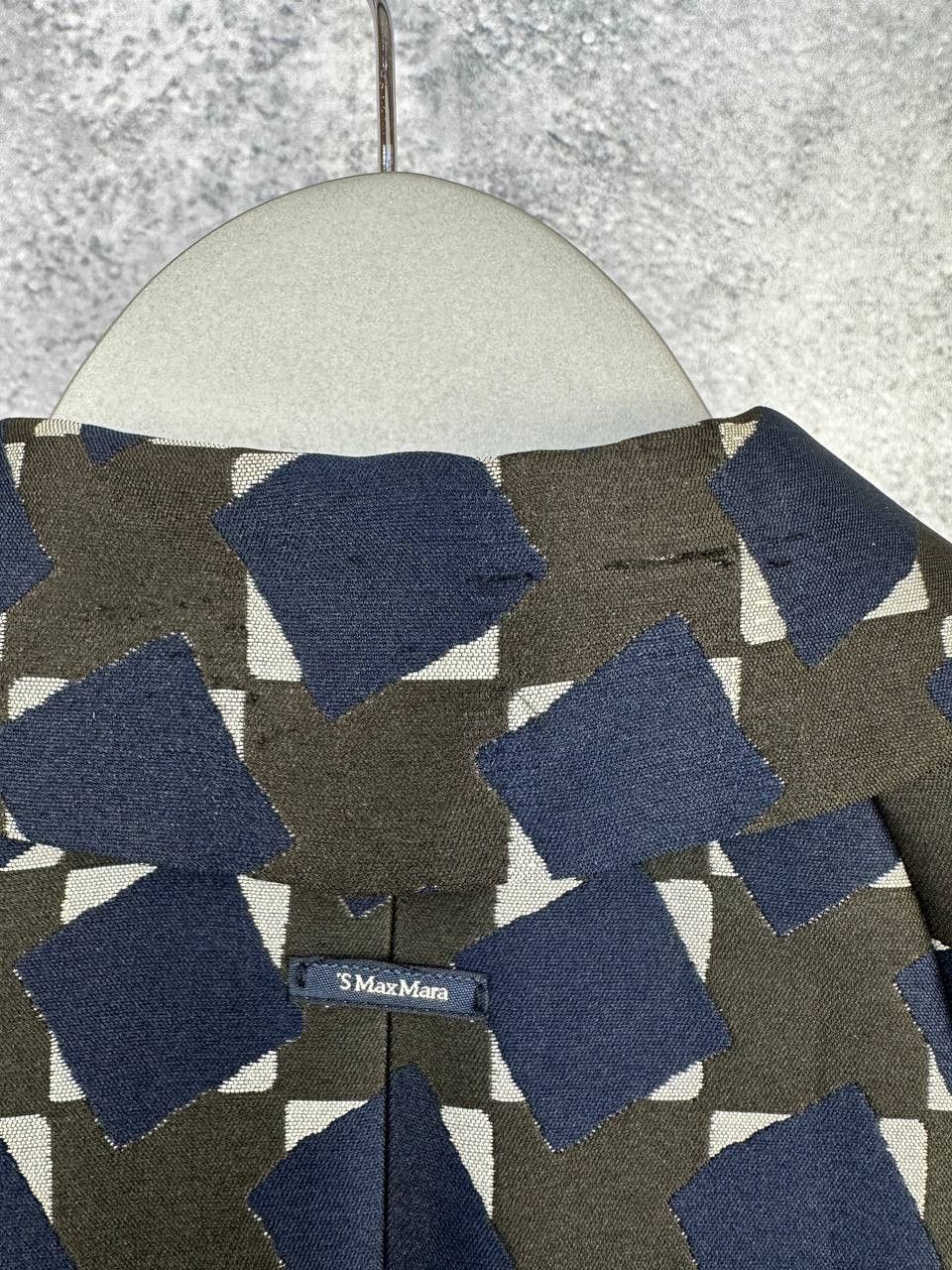 Max Mara 'S MaxMara Diffusion Geometric Print 3/4 Sleeve Coat Trench Size S / US 4 / IT 40 - 11 Thumbnail