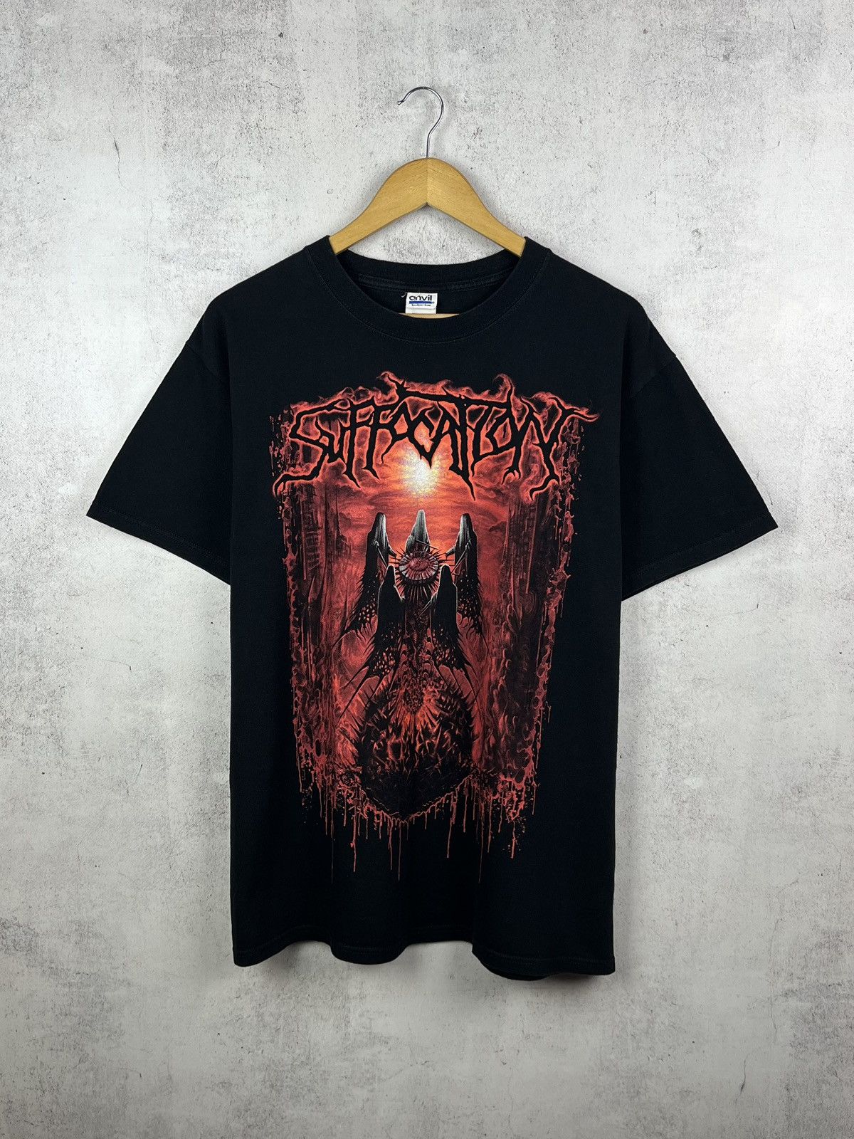 Vintage Suffocation 2009 Blood Oath Album Band T-Shirt Retro