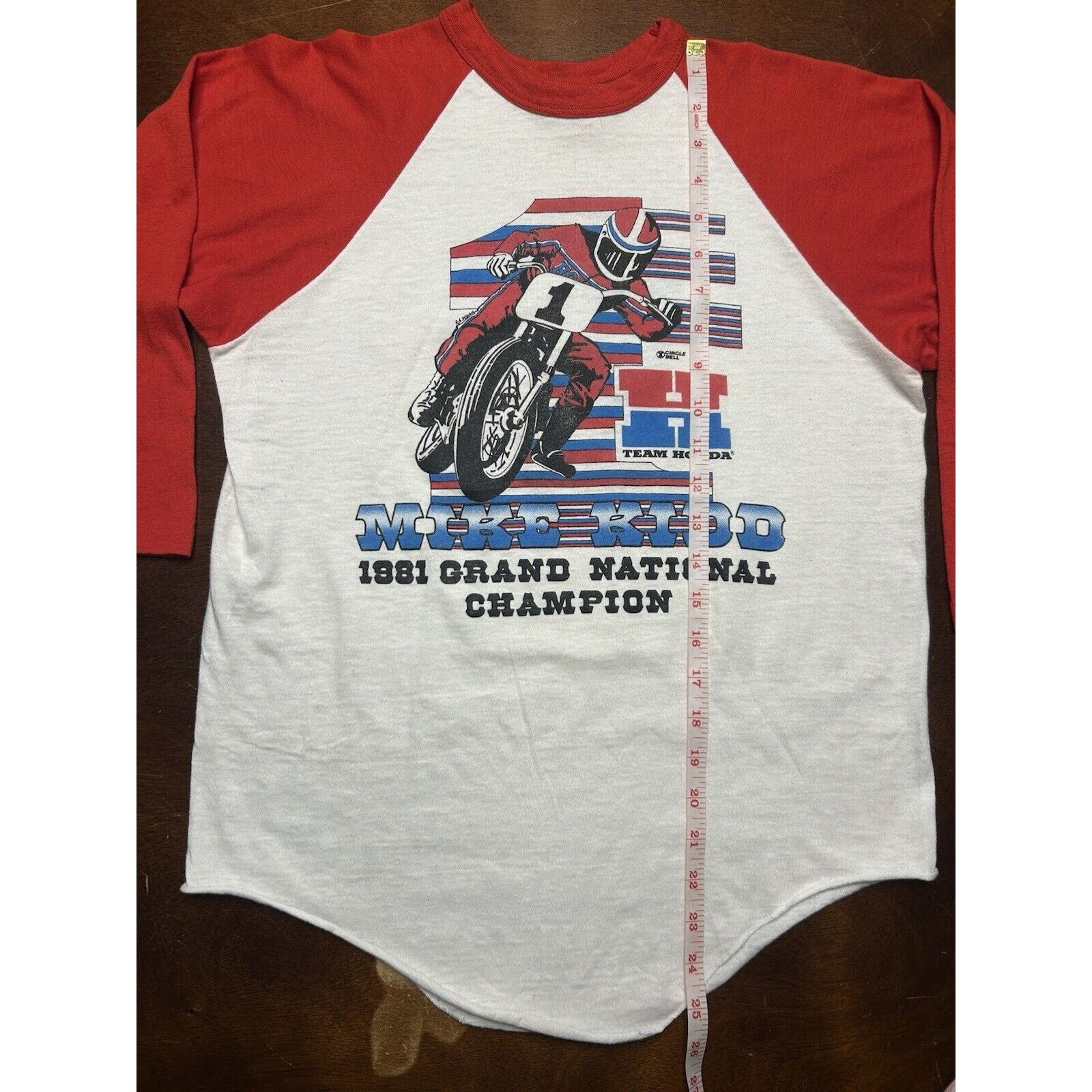 Vintage 80s Honda Mike Kidd Grand National Champion AMA Racing Shirt Size US L / EU 52-54 / 3 - 7 Thumbnail