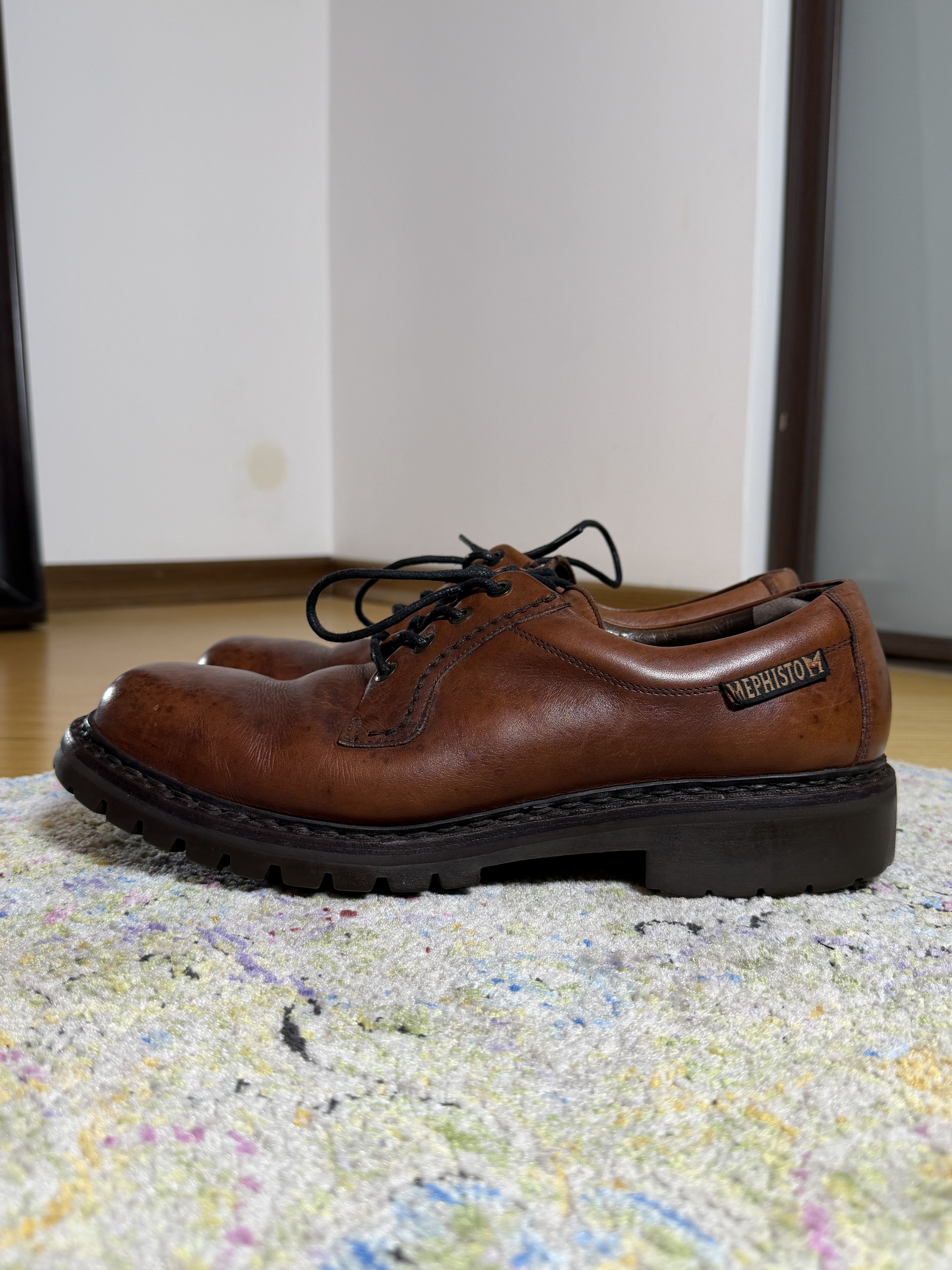 Mephisto MEPHISTO EDDY Men's Shoes Dark Brown Leather Smooth Size US 11 / EU 44 - 2 Thumbnail