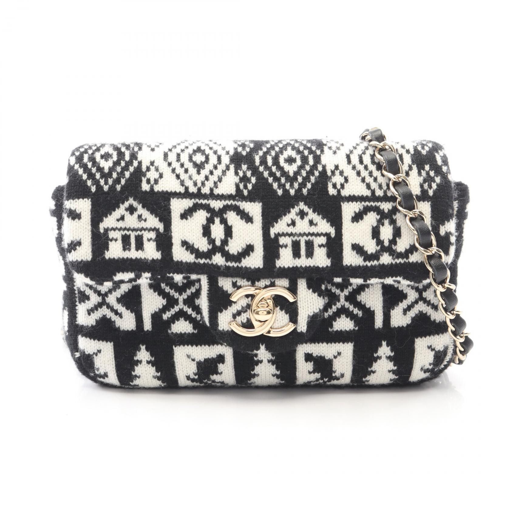 Chanel Chanel Chanel Coco Neige Wool Shoulder Bag Textile Shoulder Bag DUTY FREE for USA Size ONE SIZE - 1 Thumbnail