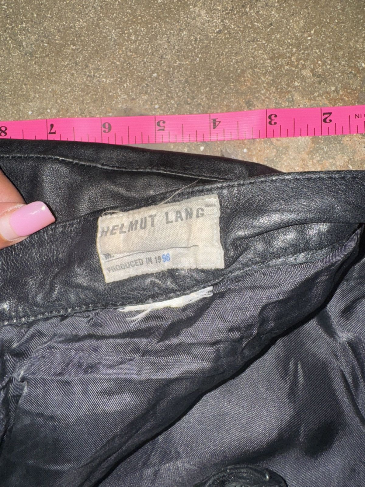 Helmut Lang × Vintage 1998 Helmut Lang Sheep Leather Pants Size 28" / US 6 / IT 42 - 5 Thumbnail