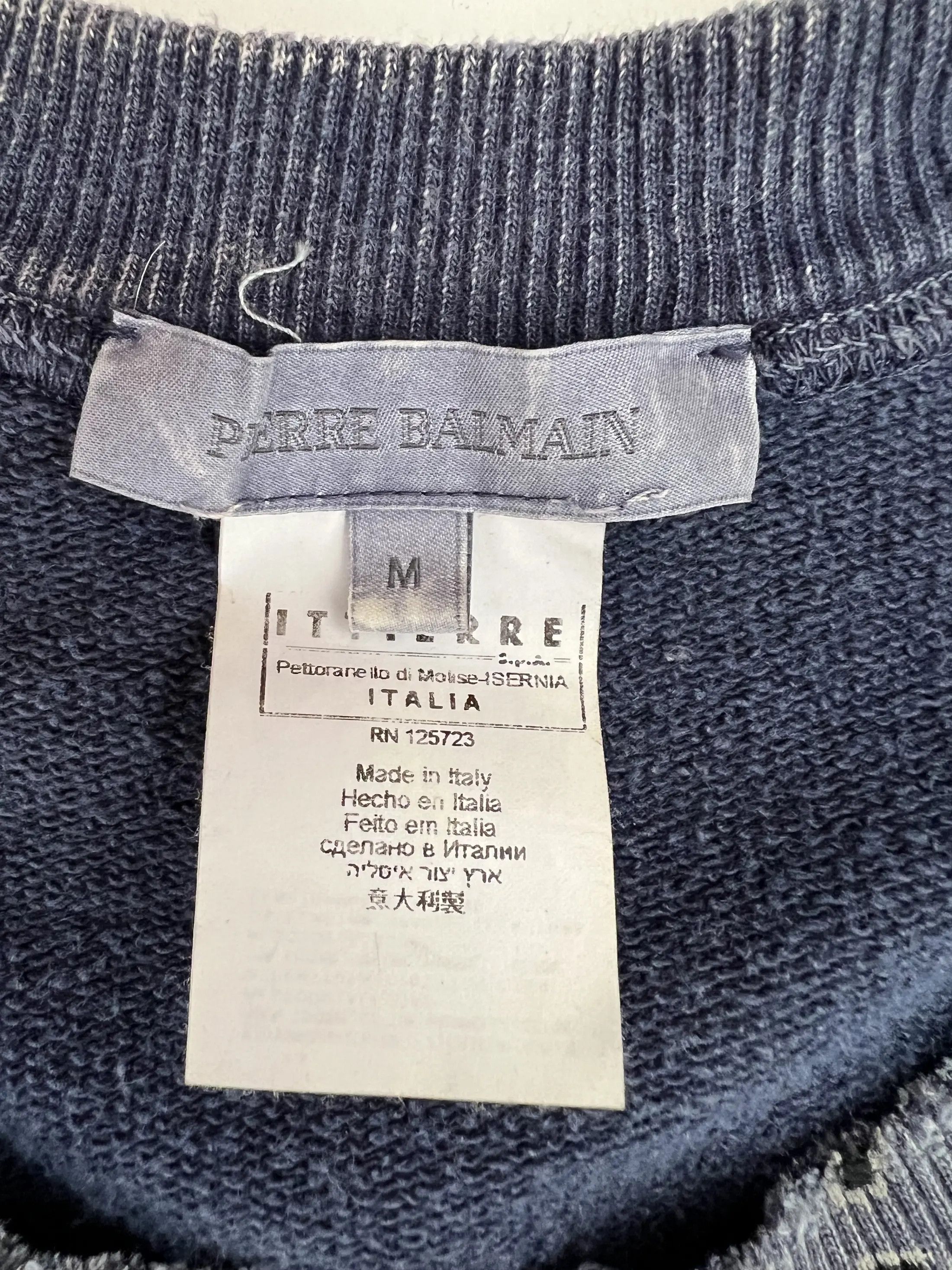 Pierre Balmain Sweatshirt Sleeveless Size US M / EU 48-50 / 2 - 8 Thumbnail