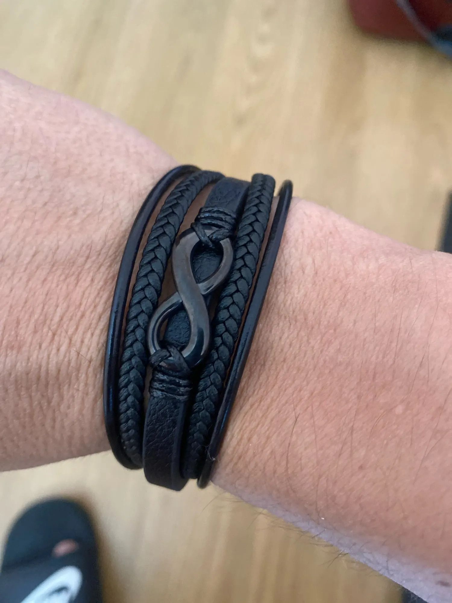 Other Infinity Multilayer Braided Leather Bracelet Gift For Him Size ONE SIZE - 2 Thumbnail