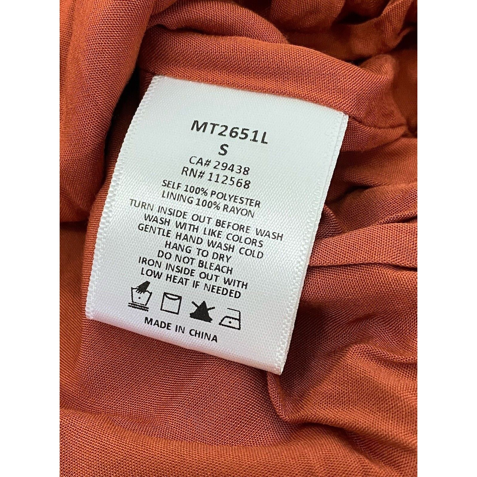 Miss Me NWT MISS ME Red Orange Bell Sleeve Cinched Waist Top Boho Size S / US 4 / IT 40 - 6 Thumbnail