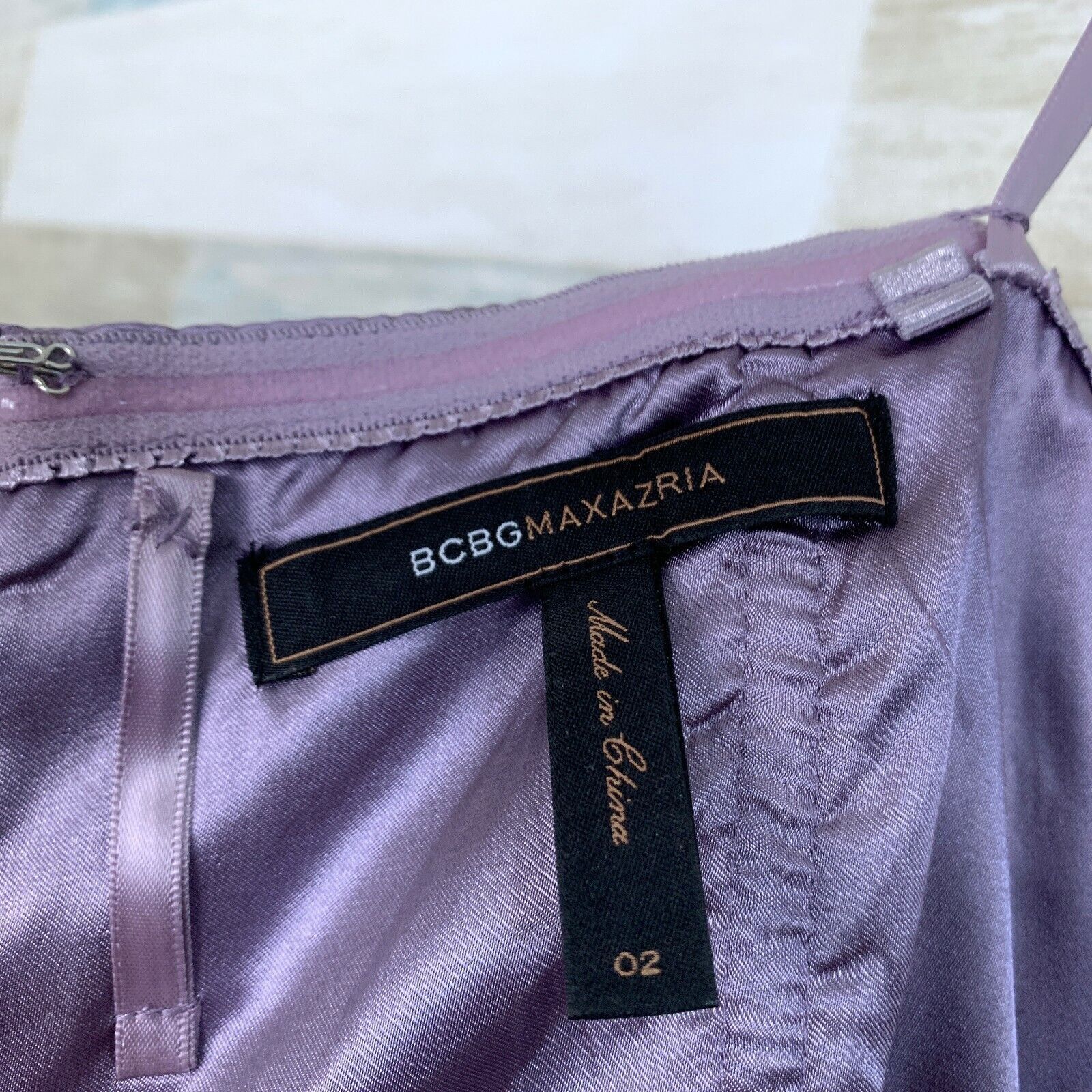 Bcbgmaxazria BCBGMaxazria Pure Silk Alicia Bridesmaid Gown Purple 0 2 Size XS / US 0-2 / IT 36-38 - 8 Thumbnail