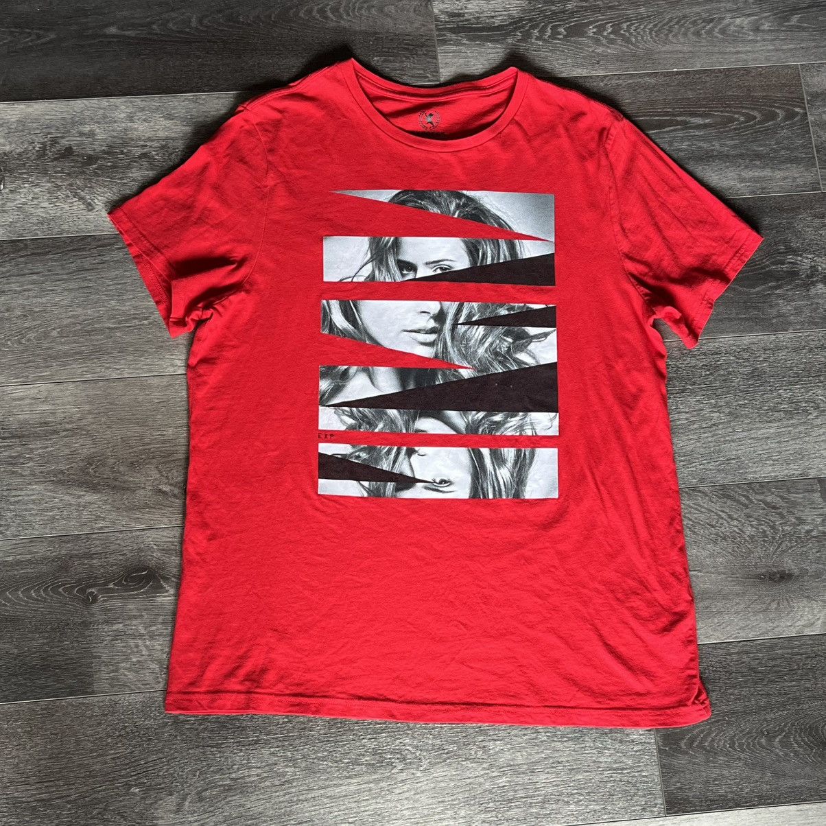 Vintage Vintage 2000s Express Girl Graphic Tee Shirt Fakemink Style Size US L / EU 52-54 / 3 - 1 Thumbnail