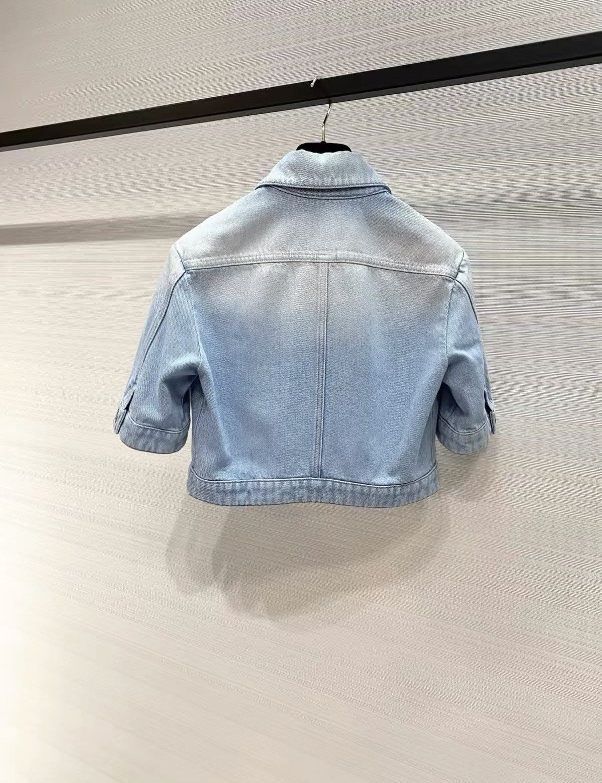 Chanel Chanel 24 Coco Beach Light Blue Short Sleeve Denim Top J33 Size XS / US 0-2 / IT 36-38 - 2 Thumbnail