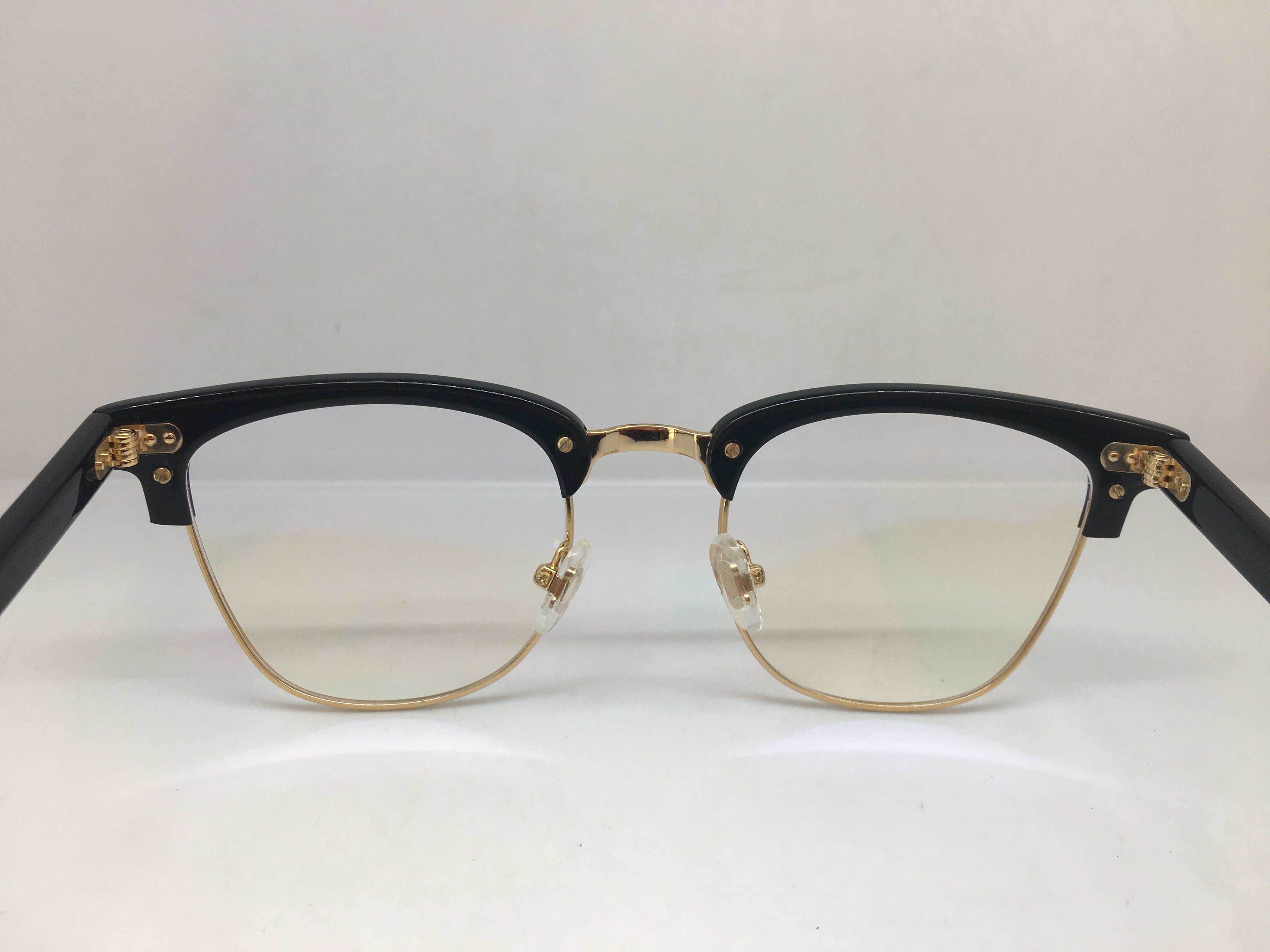 Other Mod Malcolm X Black Gold Eyeglasses Frame Size ONE SIZE - 4 Thumbnail