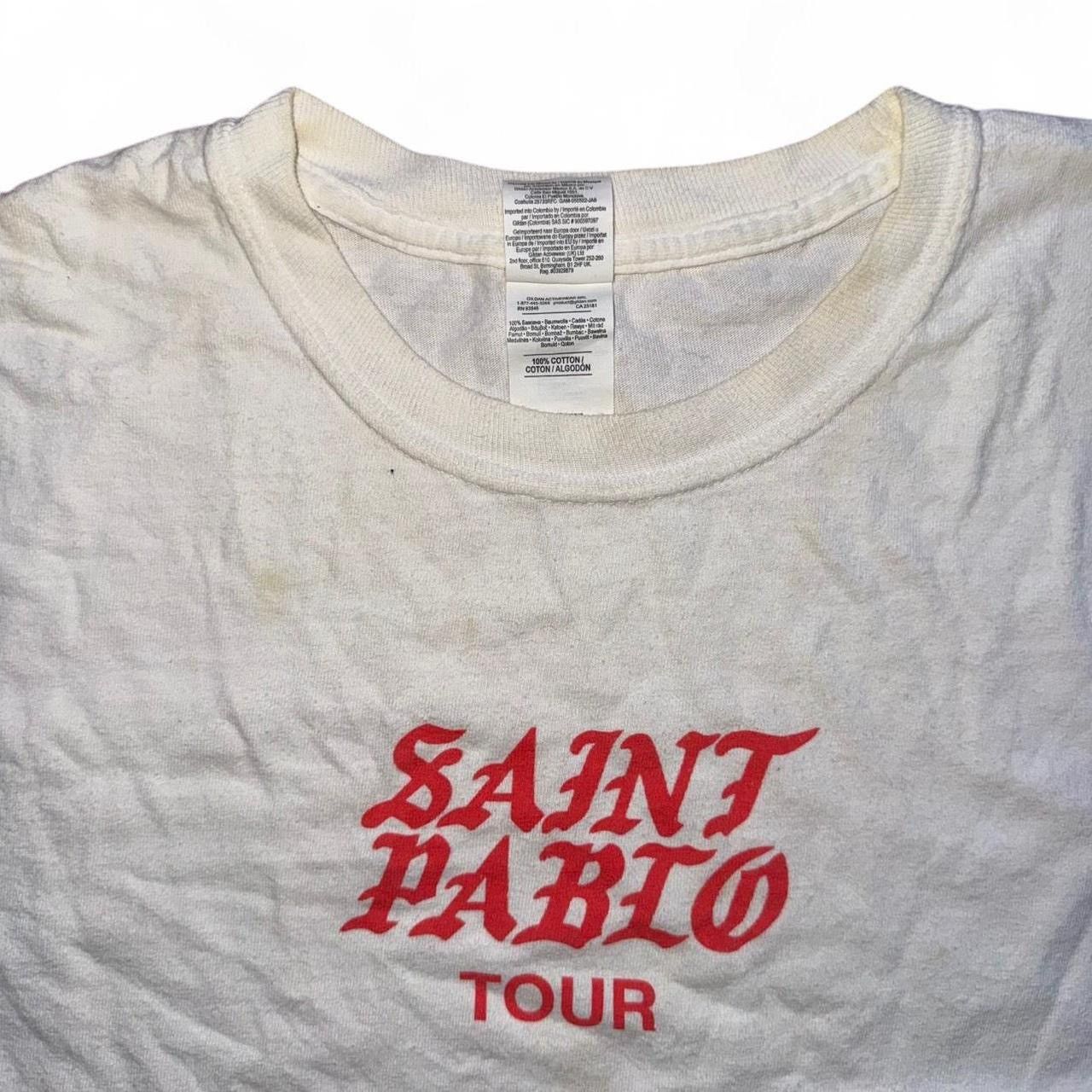 Kanye West × Yeezy Kanye White Saint Pablo Tour 2016 Long Sleeve Sz L💥 Size US L / EU 52-54 / 3 - 4 Thumbnail