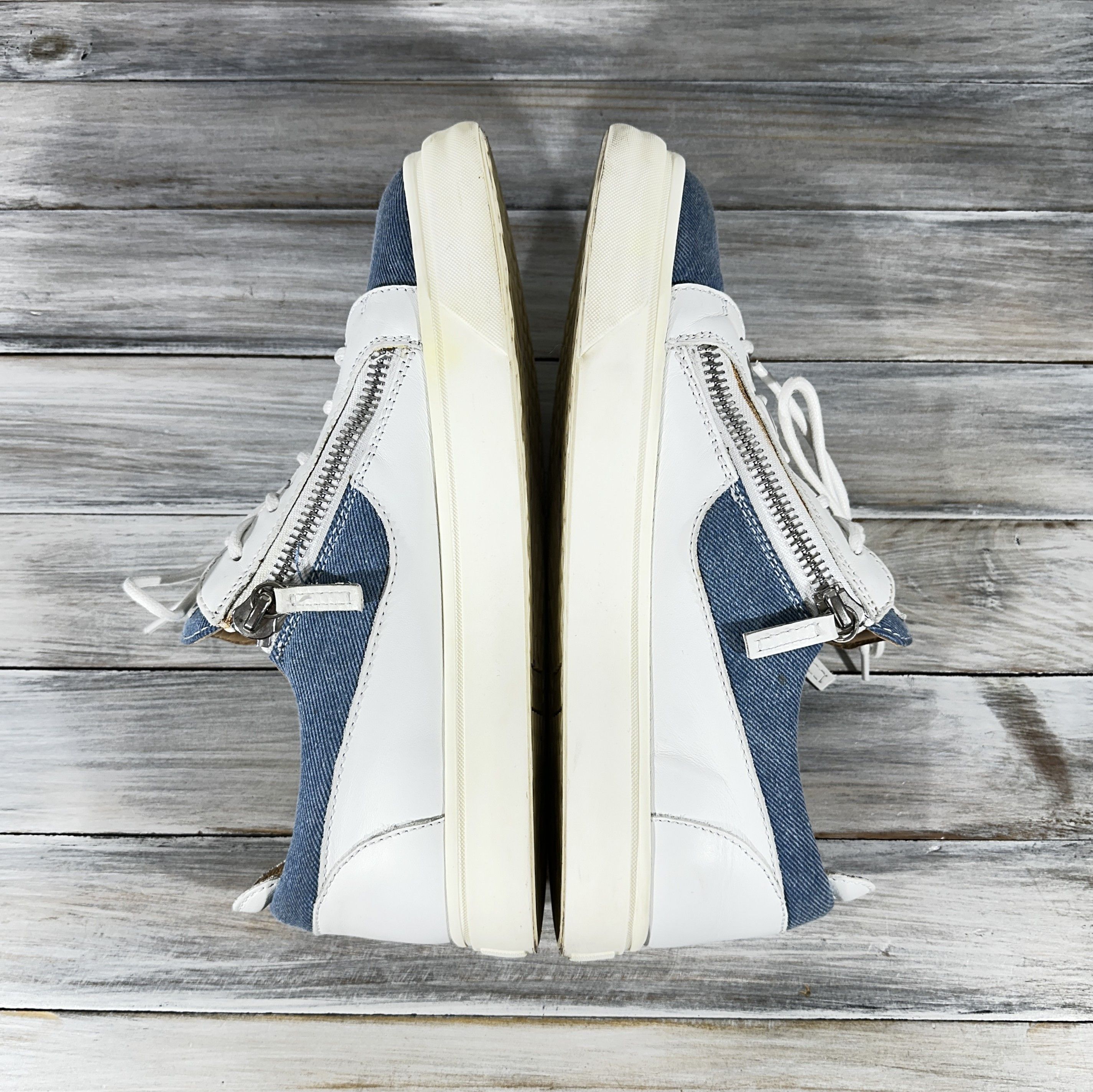 Giuseppe Zanotti Giuseppe Zanotti FRANKIE Denim Low-Top Sneakers MadeInItaly Size US 9 / EU 42 - 19 Thumbnail