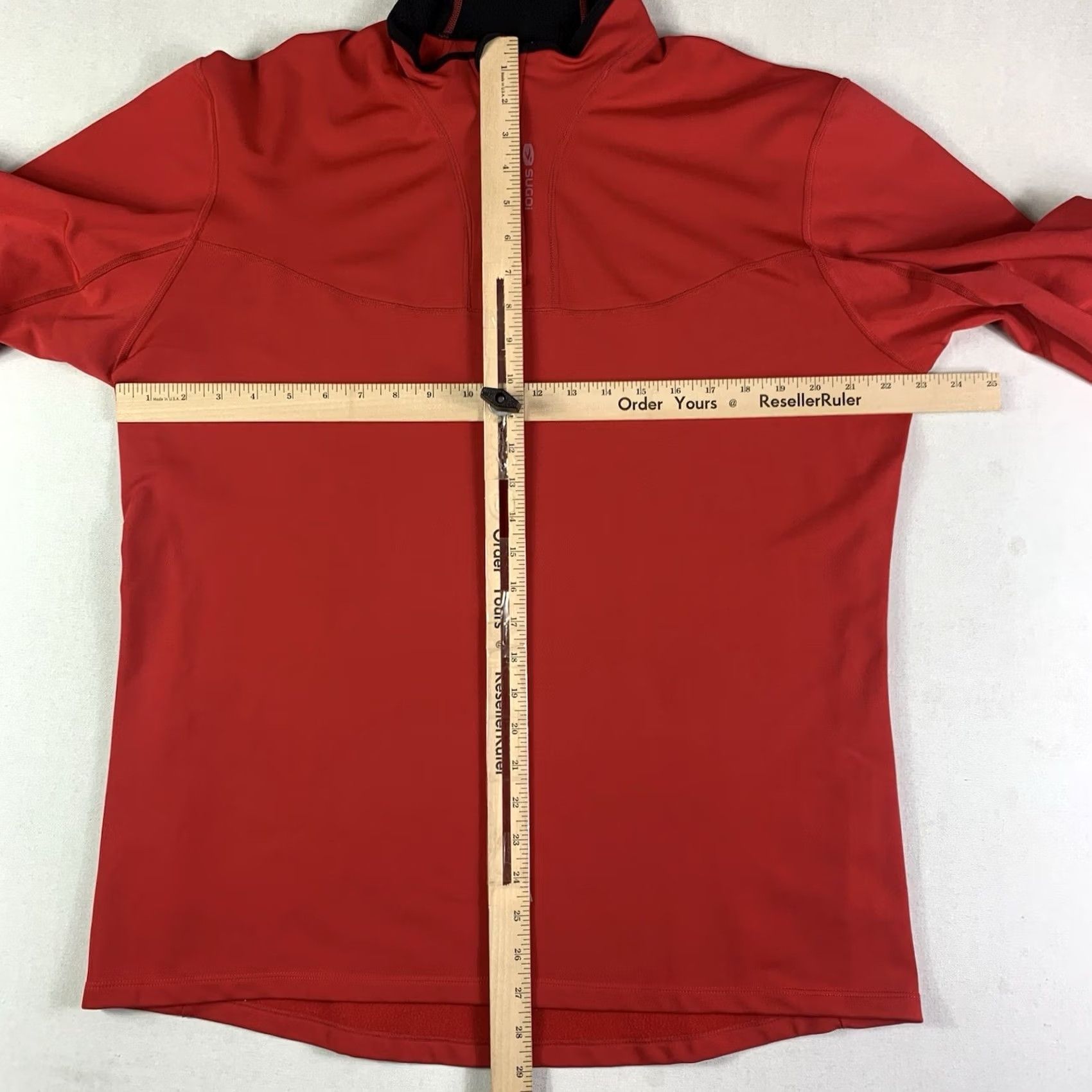 Vintage SUGOI 1/4 Zip Pullover Mens 2XL Red Long Sleeve Activewear Cycling Mock Neck Fleece Zipper Logo Sweatshirt Size US XXL / EU 58 / 5 - 7 Thumbnail