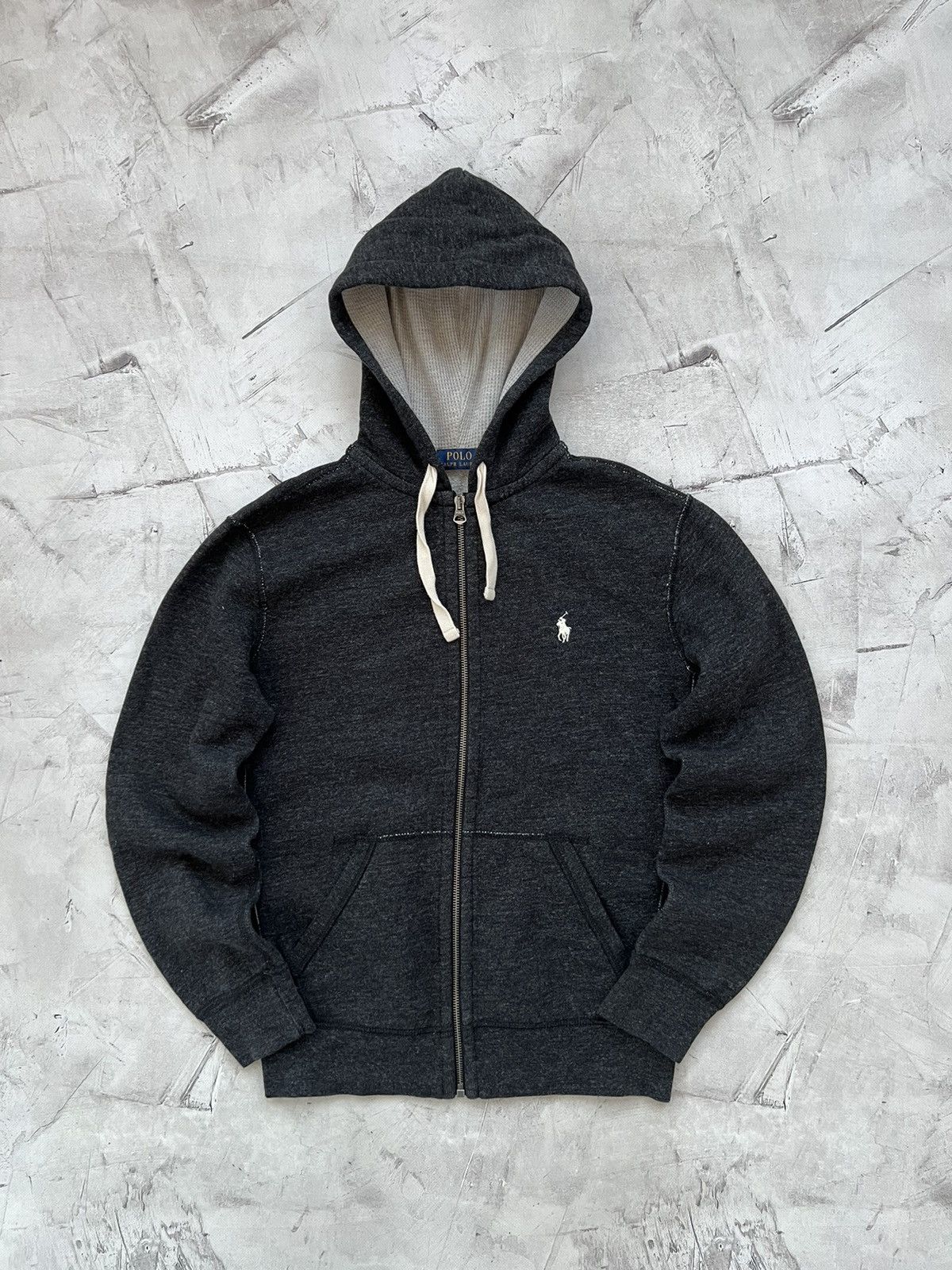 Ralph Lauren POLO RALPH LAUREN Sweat Full Zip Hoodie Men's XXL cotton gray type Vintage Second Hand main image 1