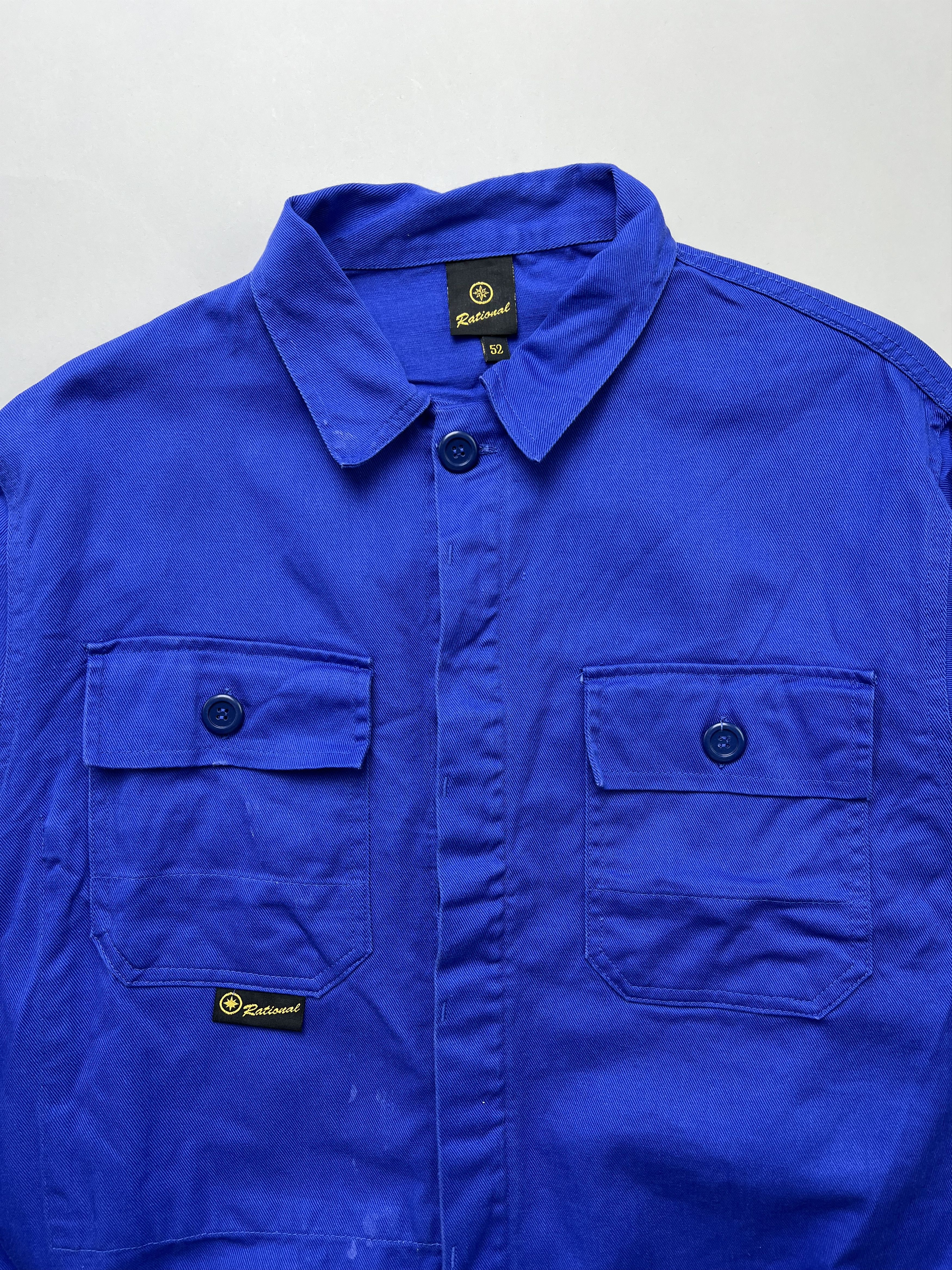 Vintage French Work Chore Jacket Vintage Bleu De Travail Size US L / EU 52-54 / 3 - 2 Thumbnail
