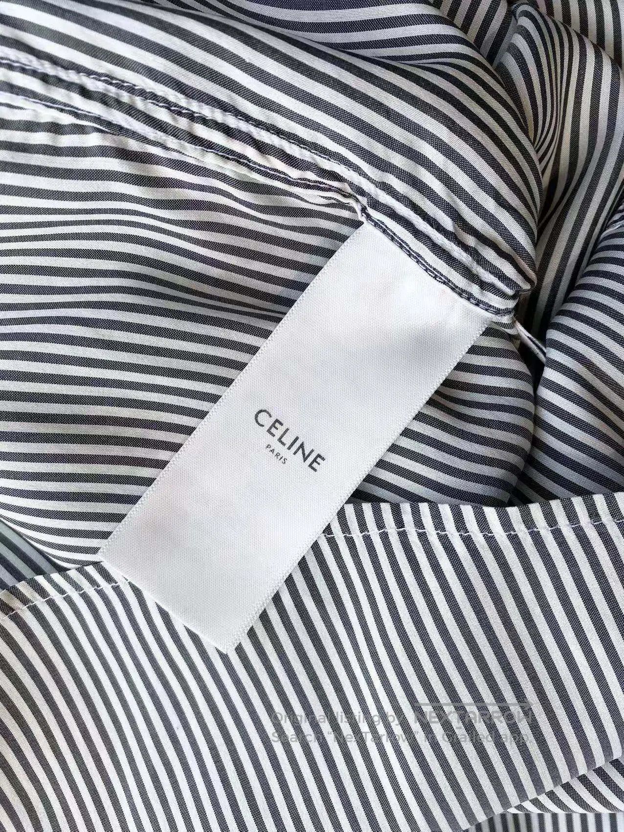 Celine Celine Striped logo shirt| Size 4XL / US 24-26 - 5 Thumbnail