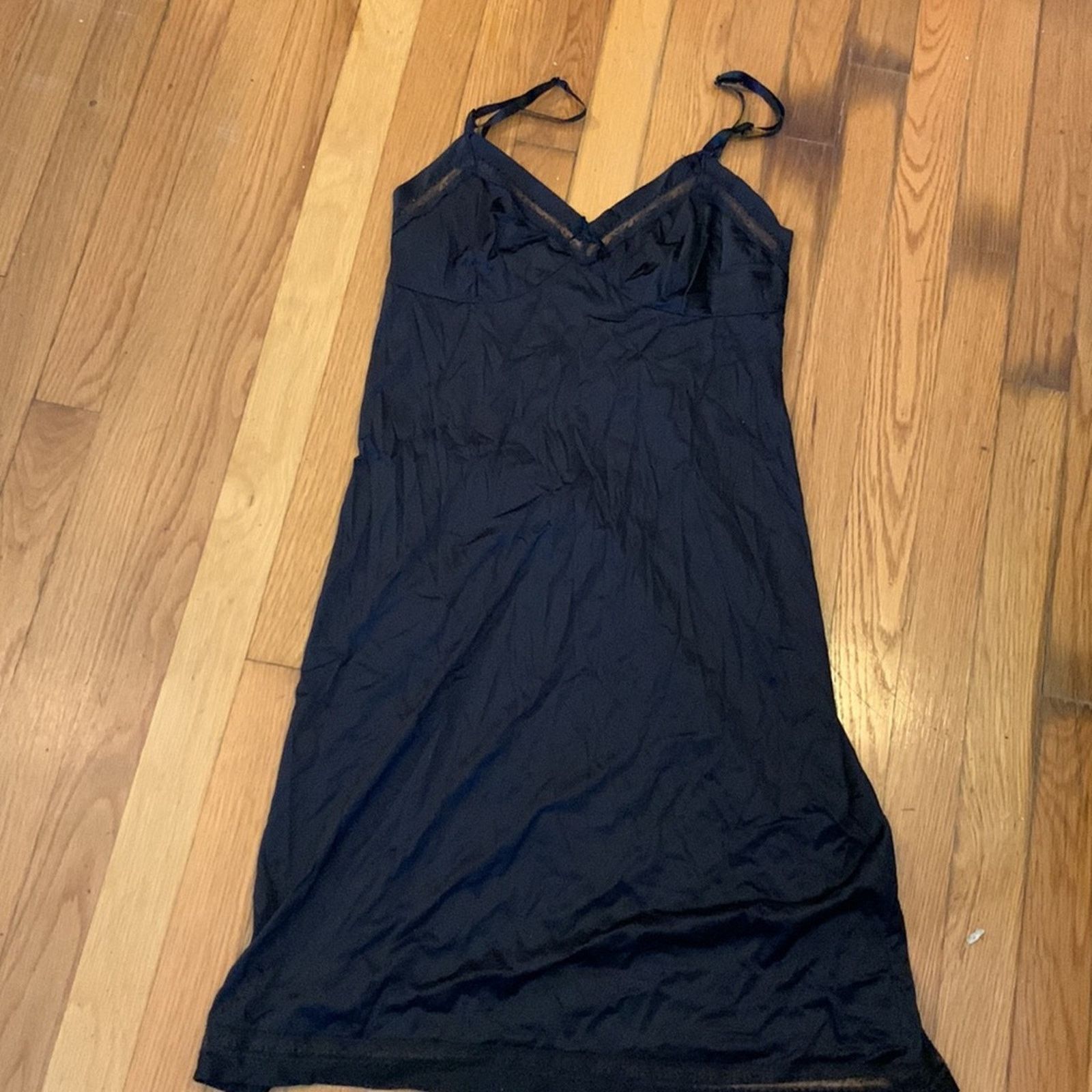 Vintage 60’S vintage black slip slipdress chemise nighty Size XS / US 0-2 / IT 36-38 - 6 Thumbnail